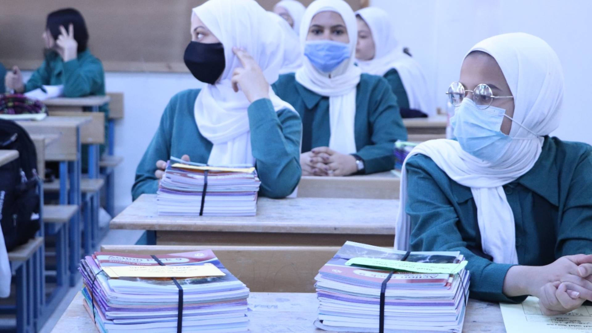 طلاب مدرسة في الأردن