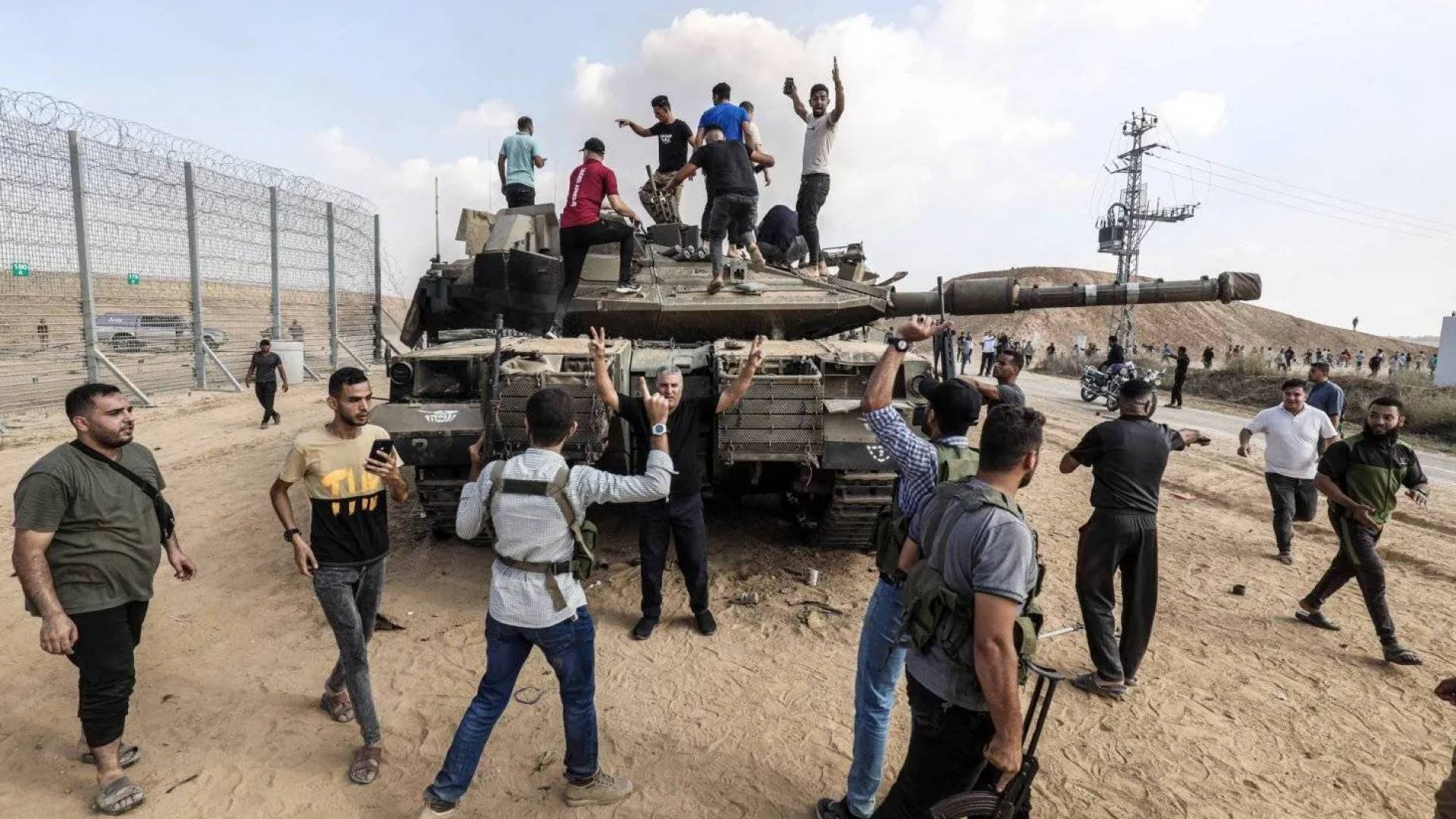 لقطة خلال هجوم السابع من أكتوبر