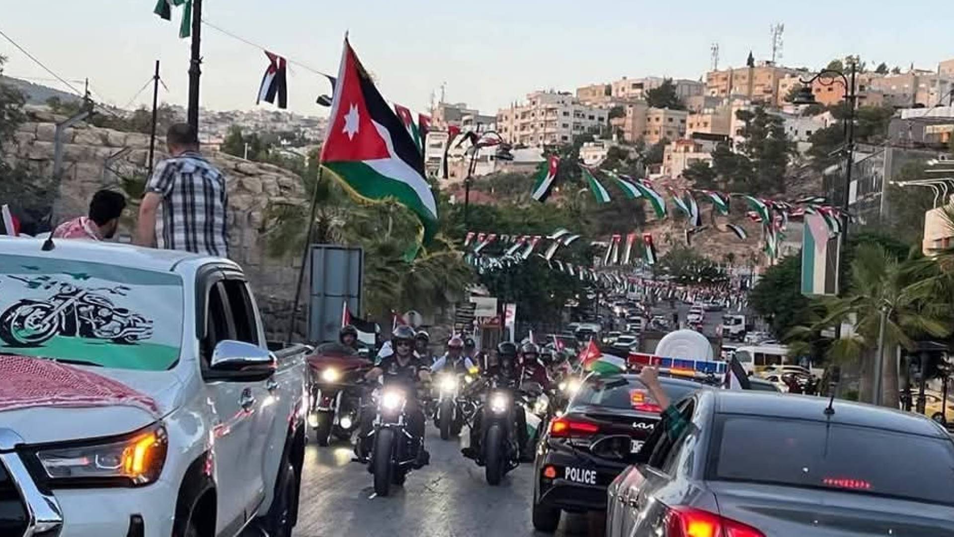 لقطة من احتفالات الاردنيين بعيد الاستقلال