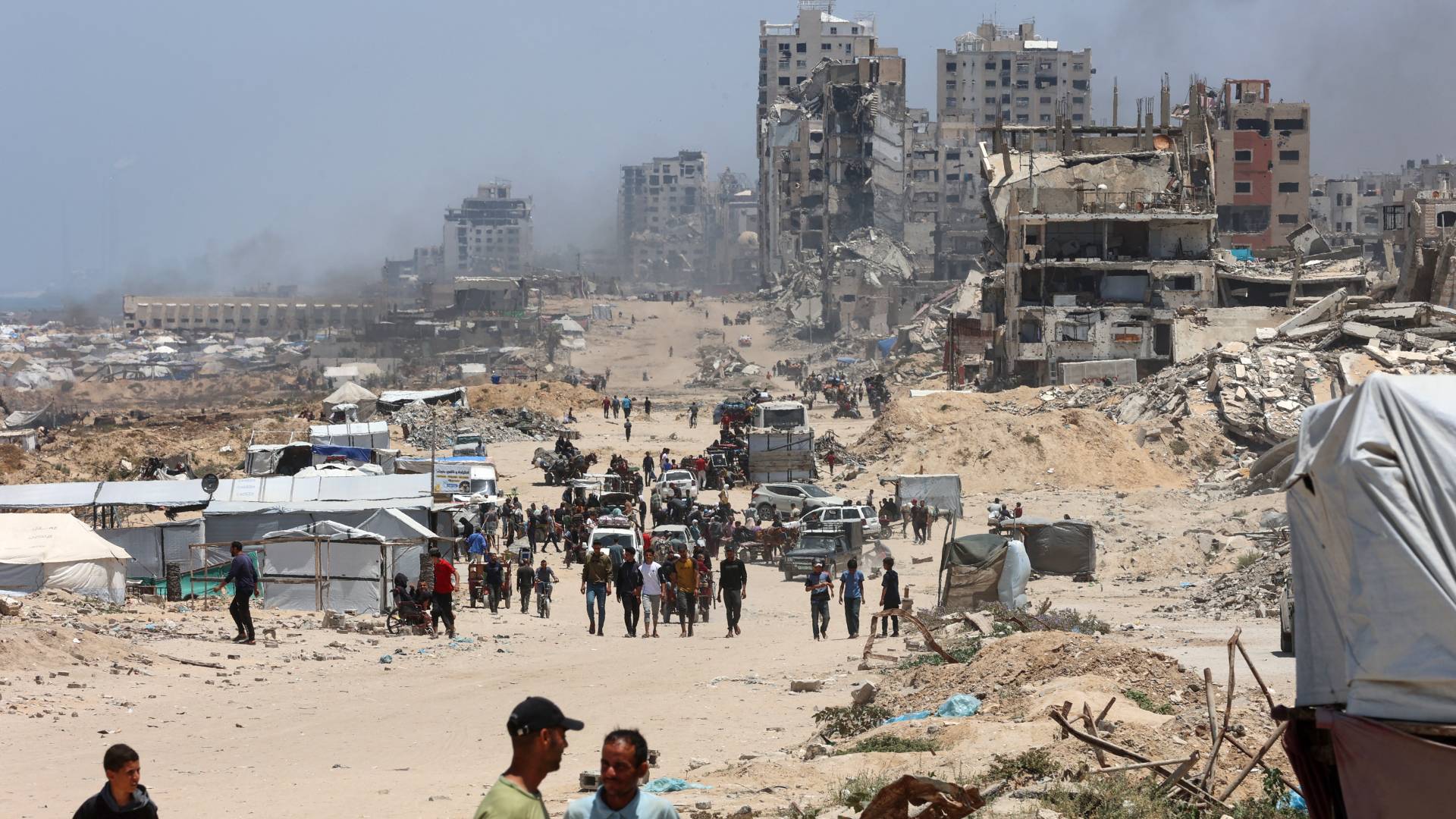 نازحون في قطاع غزة