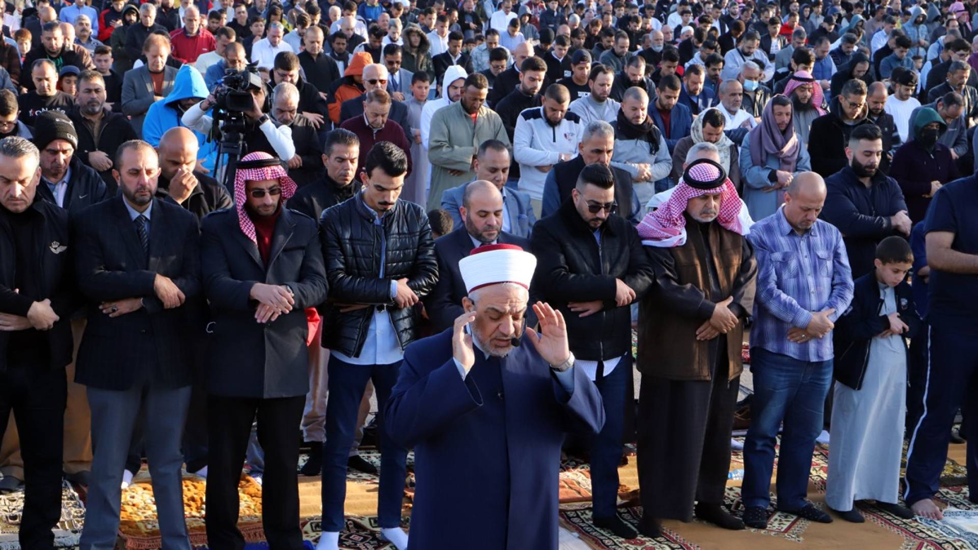خلال تأدية صلاة العيد في الأردن - أرشيفية