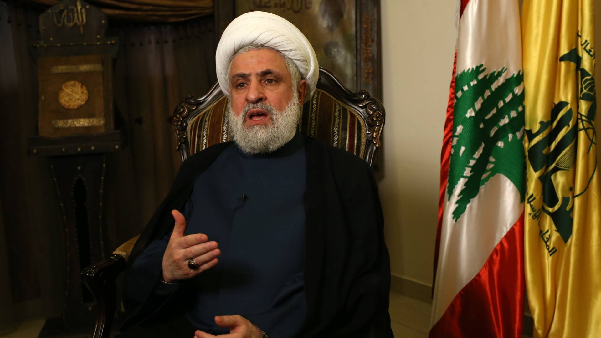 نعيم قاسم الأمين العام لحزب الله اللبناني