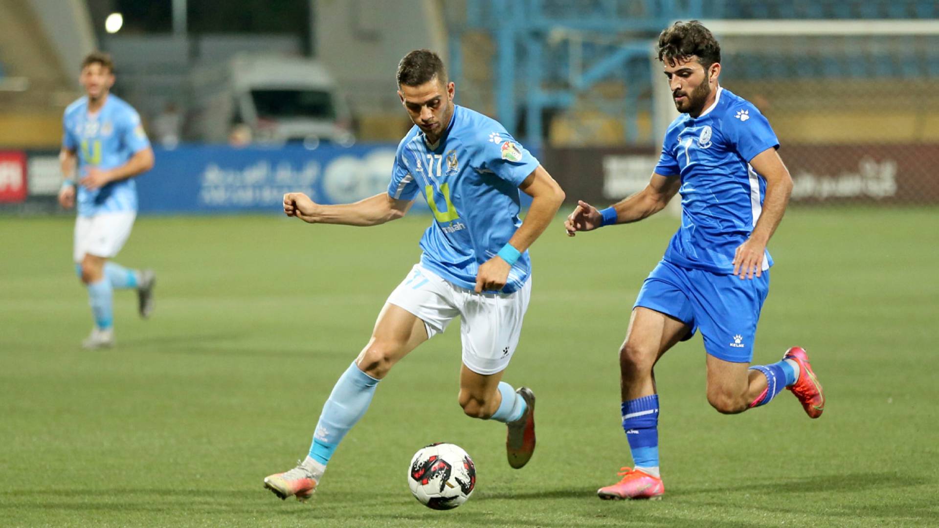 من مباراة سابقة بين الفيصلي والرمثا