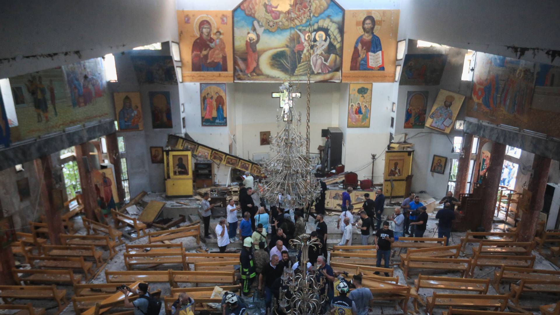 هجوم إرهابي استهدف كنيسة مار إلياس في دمشق