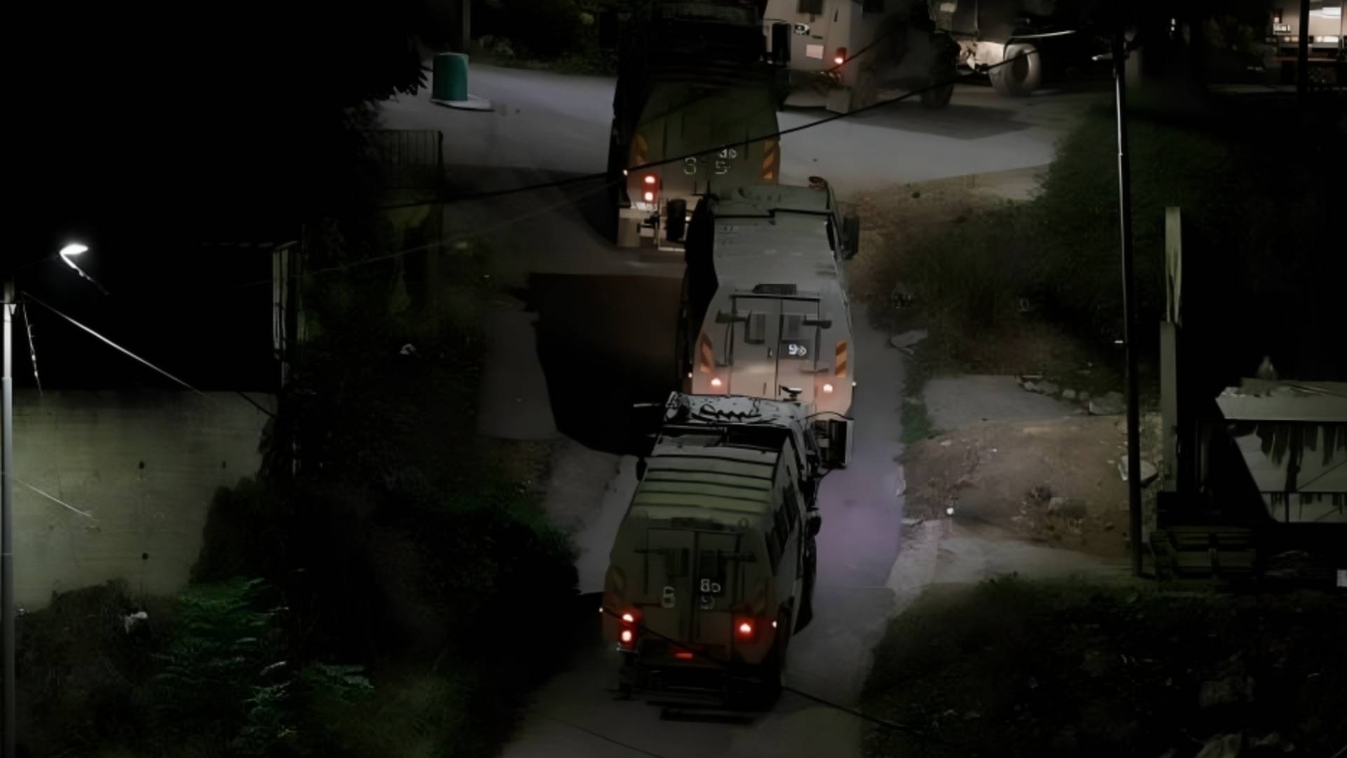 اقتحام آليات الاحتلال لمناطق في الضفة الغربية