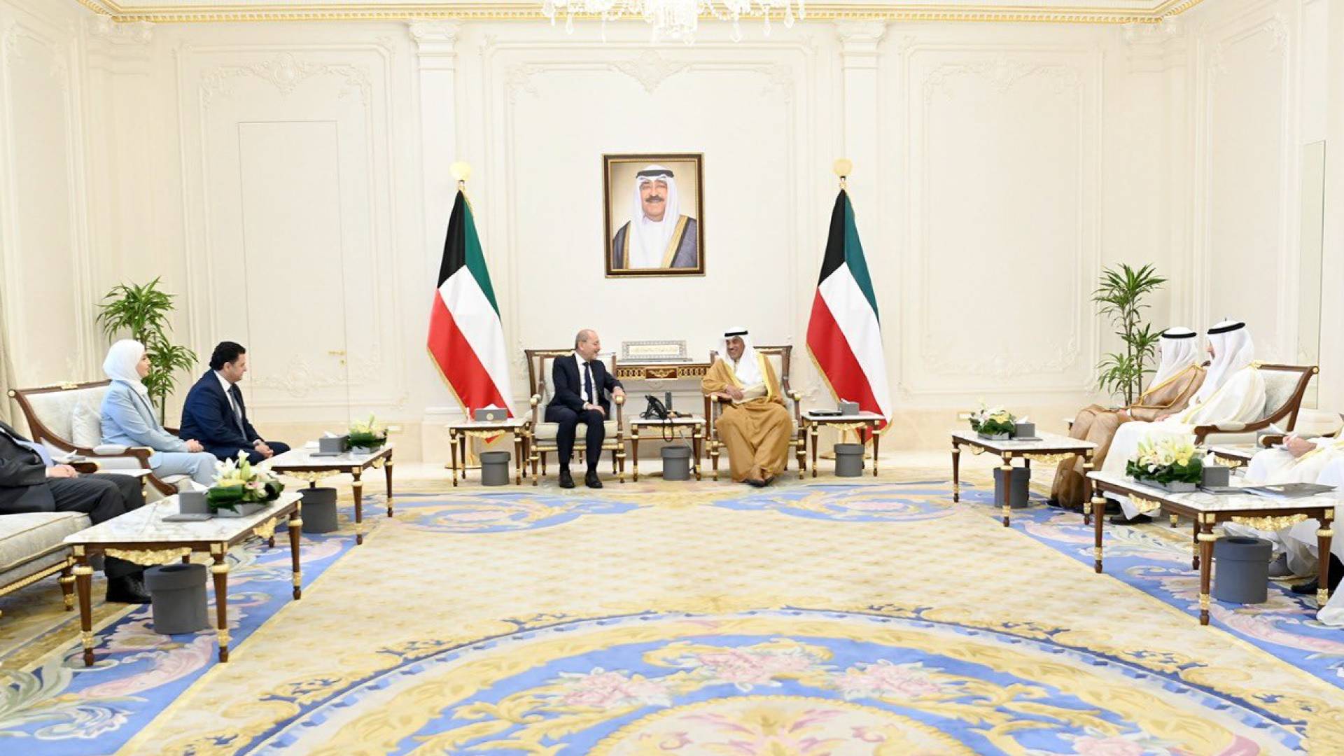 ولي عهد دولة الكويت ووزير الخارجية أيمن الصفدي