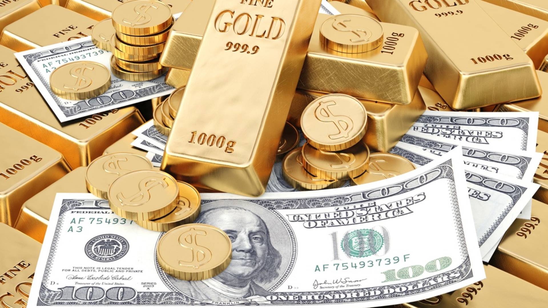 الفدولار و الذهب