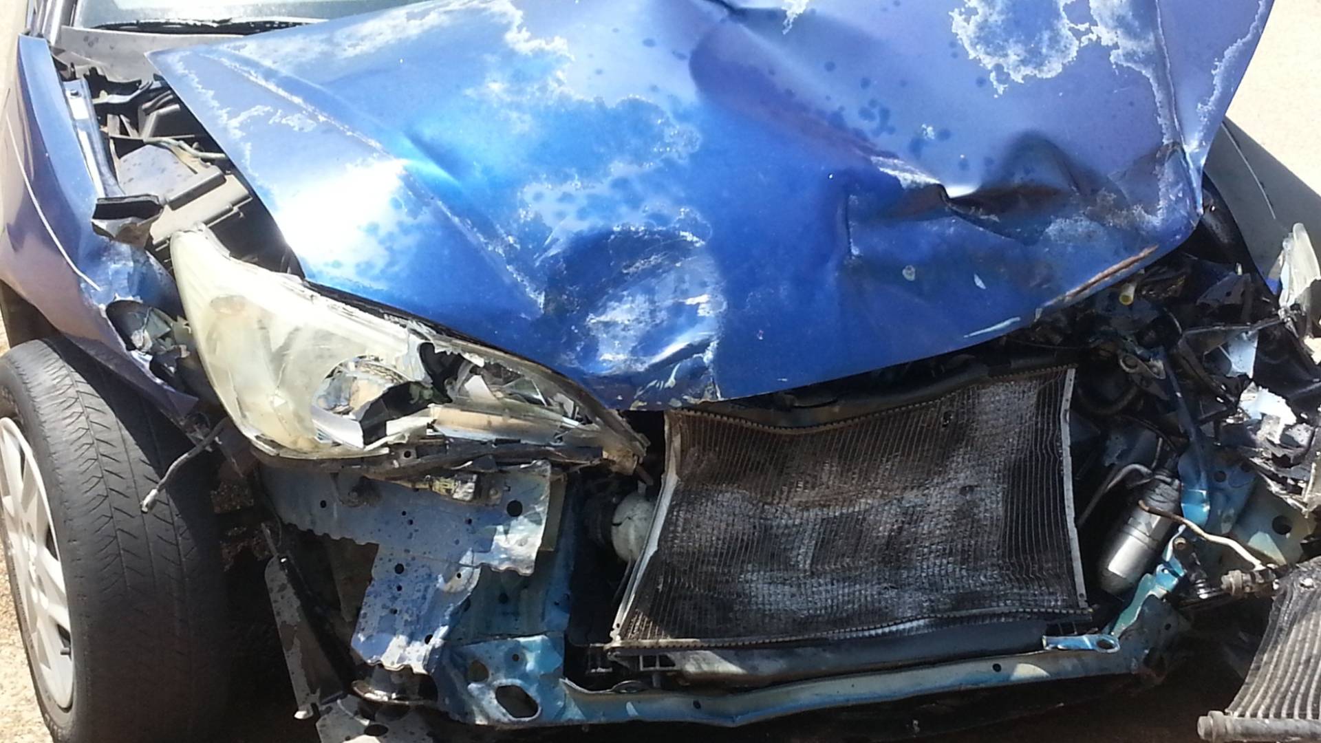 سيارة تعرضت لحادث "أرشيفية"