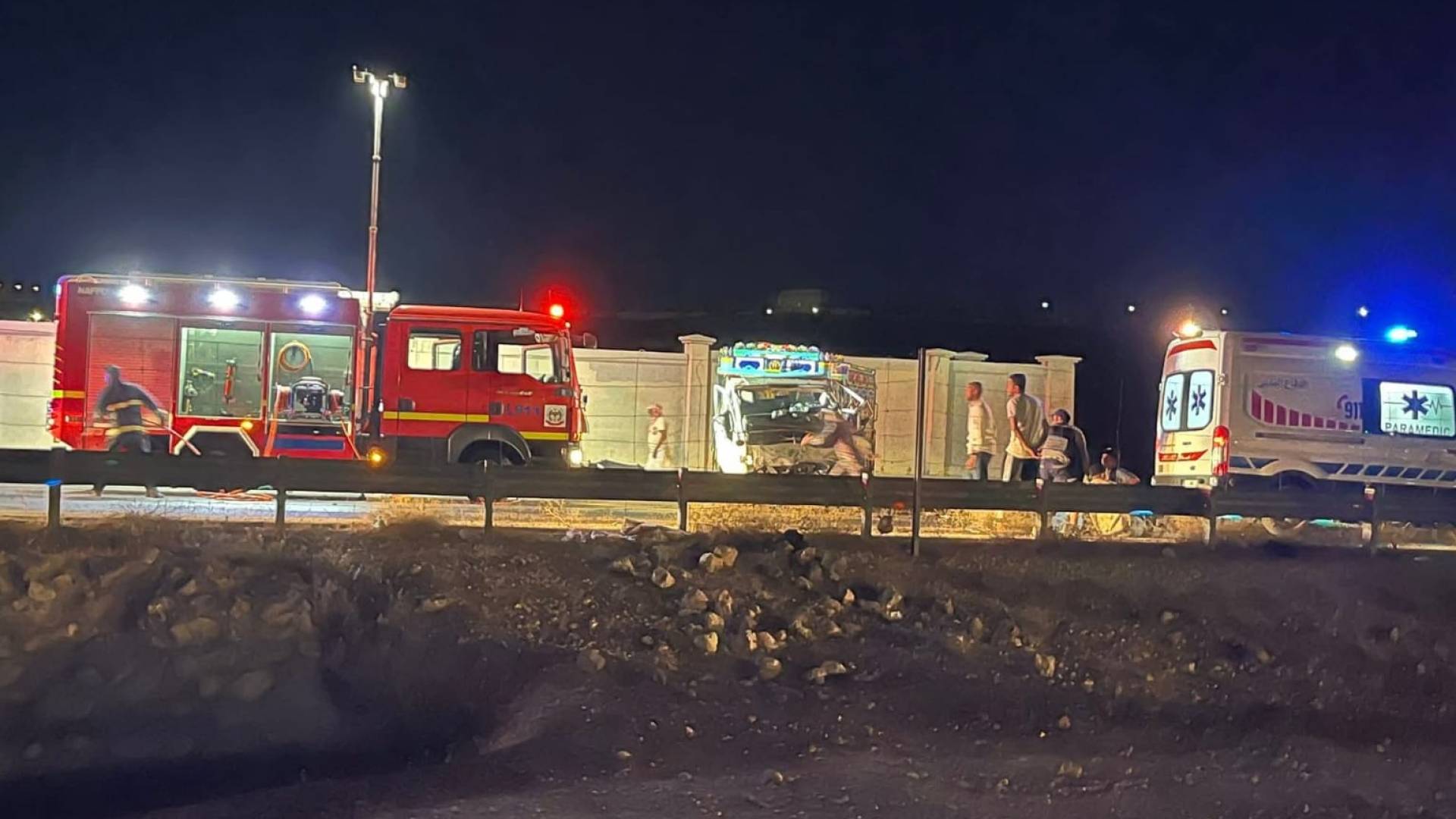 الحادث المروع الذي وقع على طريق الـ100