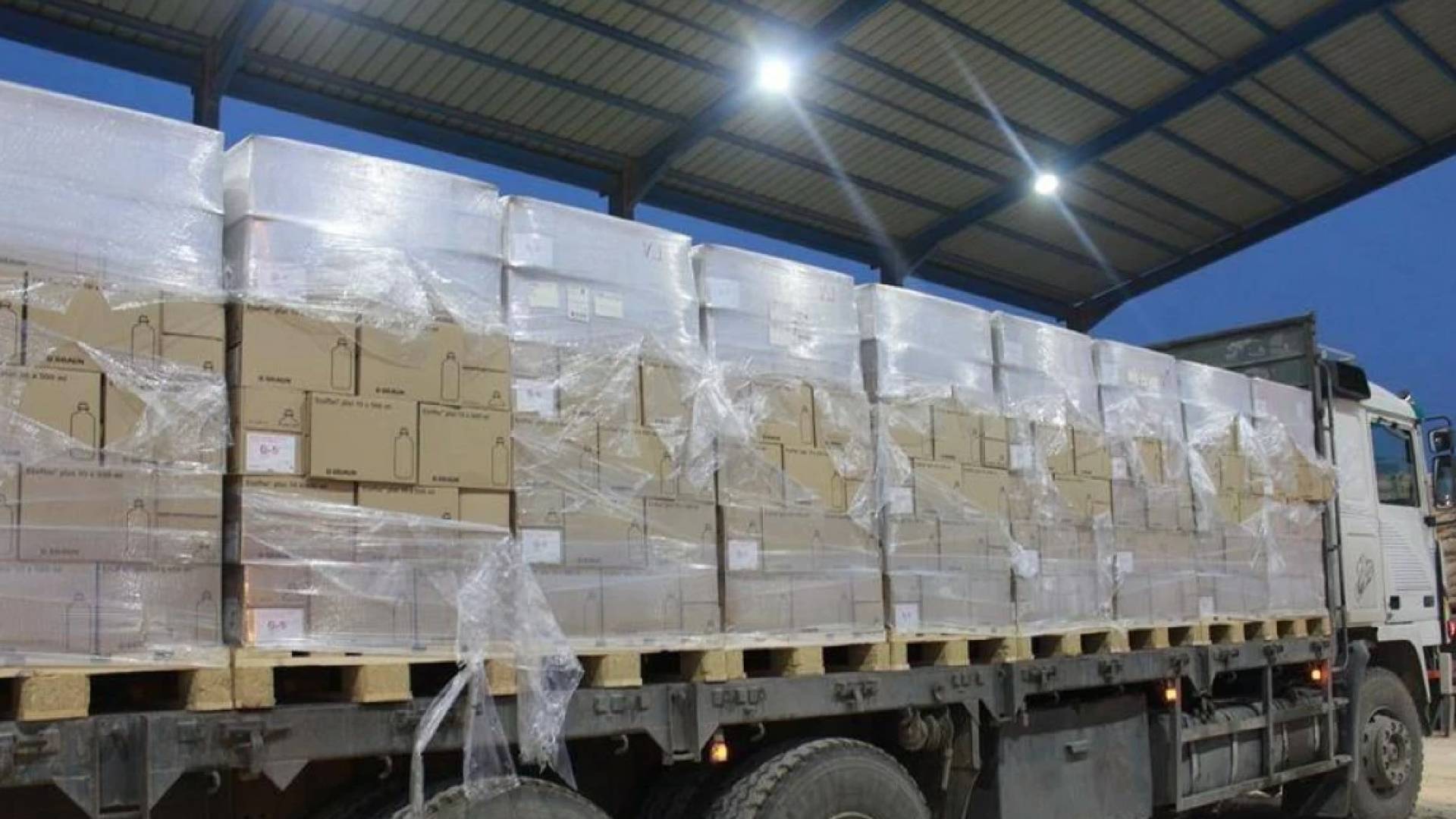 شاحنة مساعدات في قطاع غزة