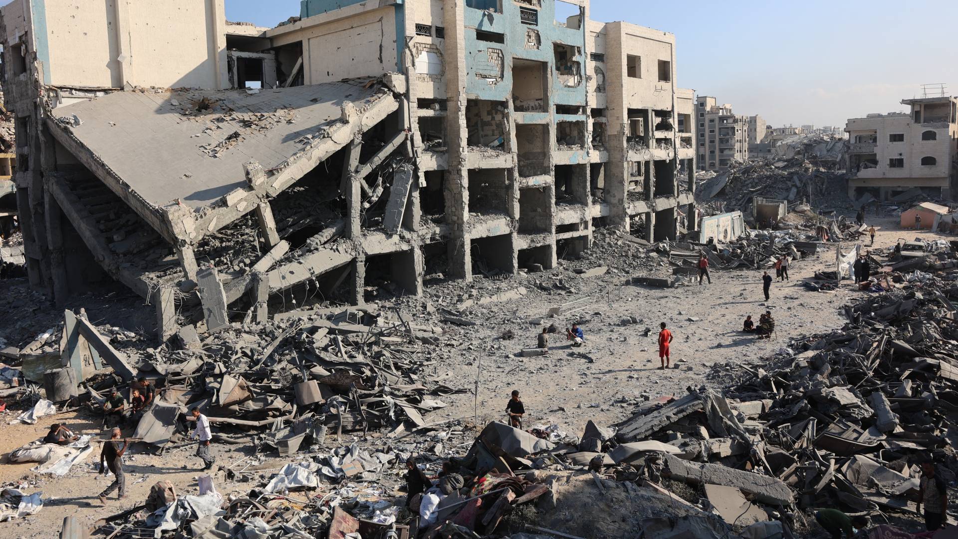 قطاع غزة المدمر