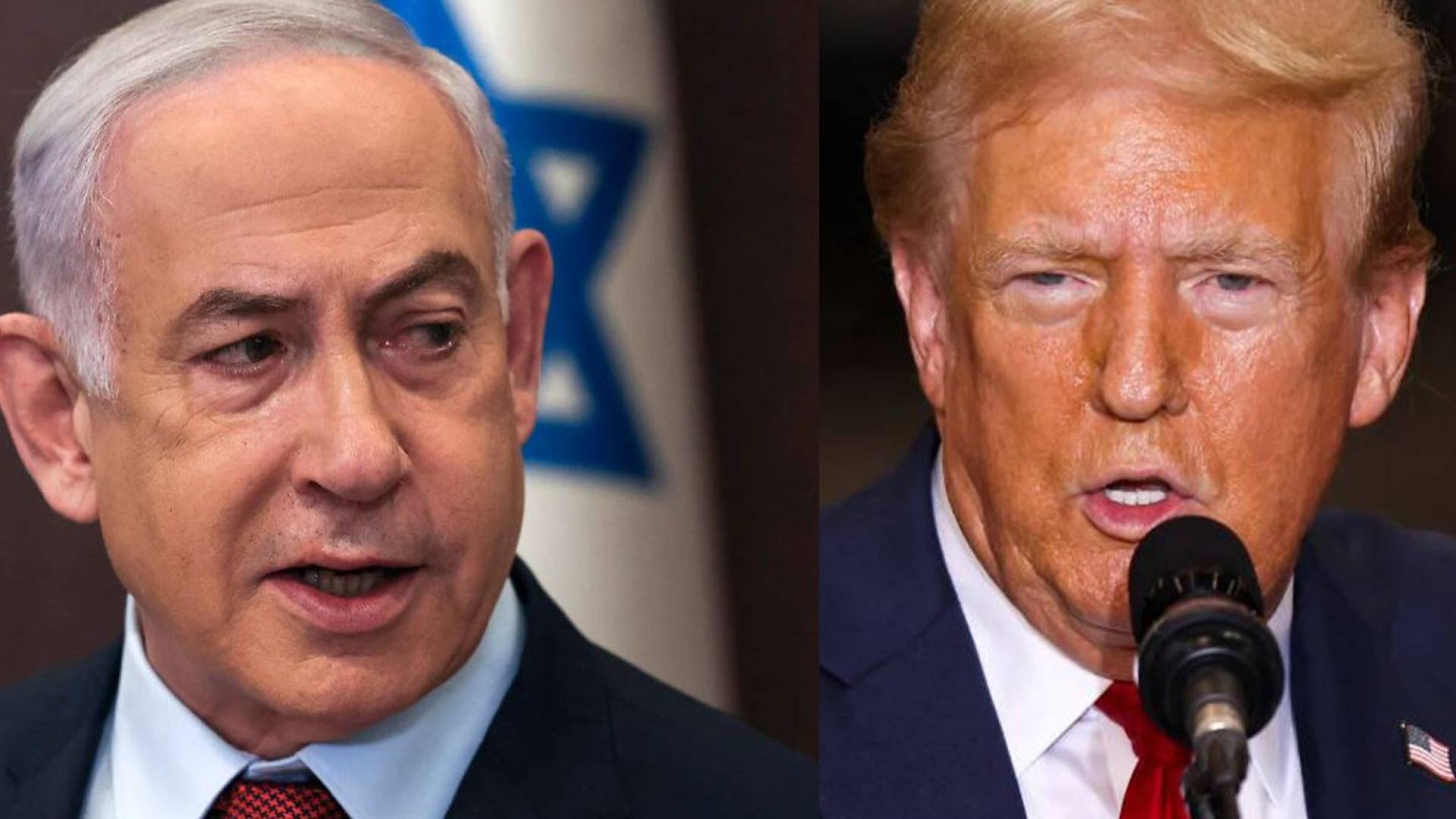 الرئيس الامريكي دونالد ترمب و رئيس وزراء الاحتلال بنيامين نتنياهو