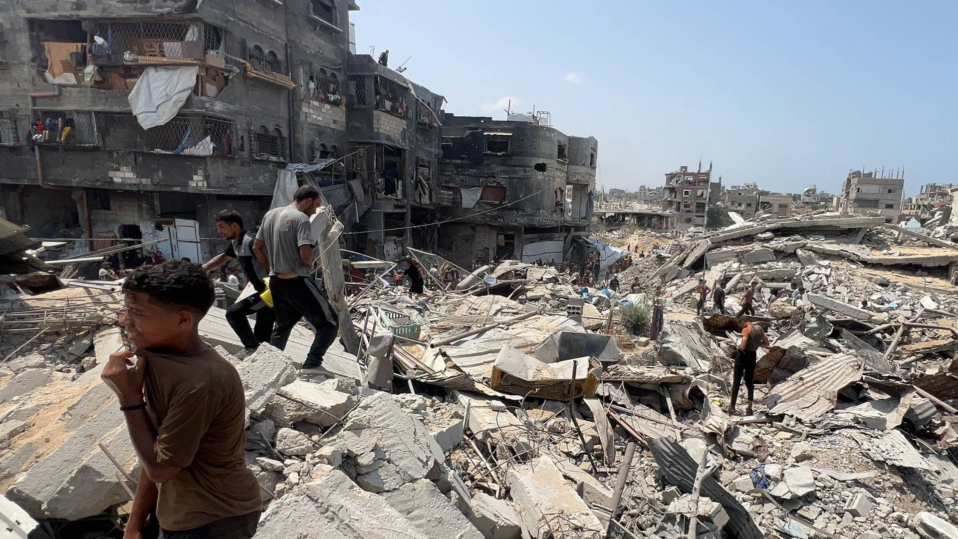 قطاع غزة المدمر