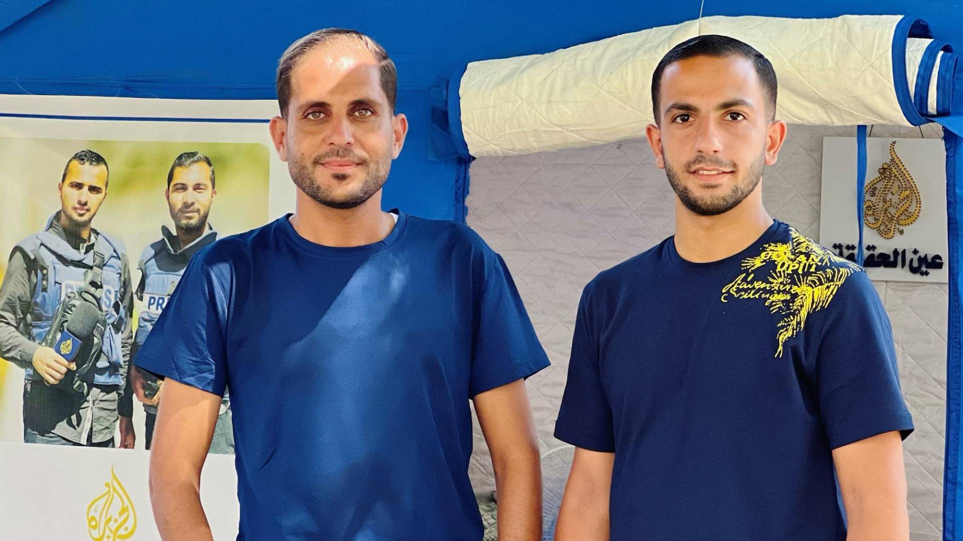 الصحفيان أنس الشريف ومحمد قريقع