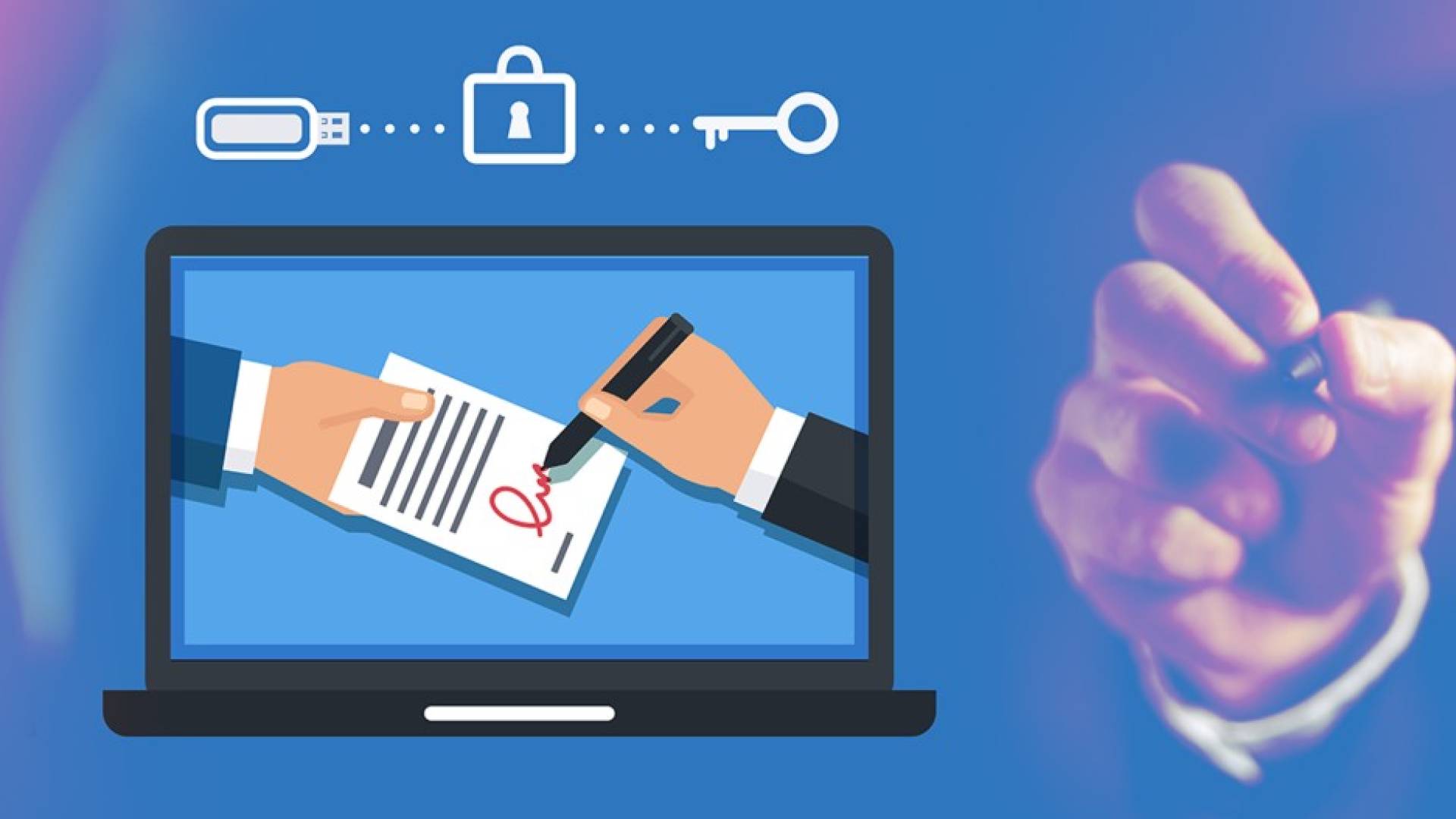 التوقيع الرقمي "تعبيرية"