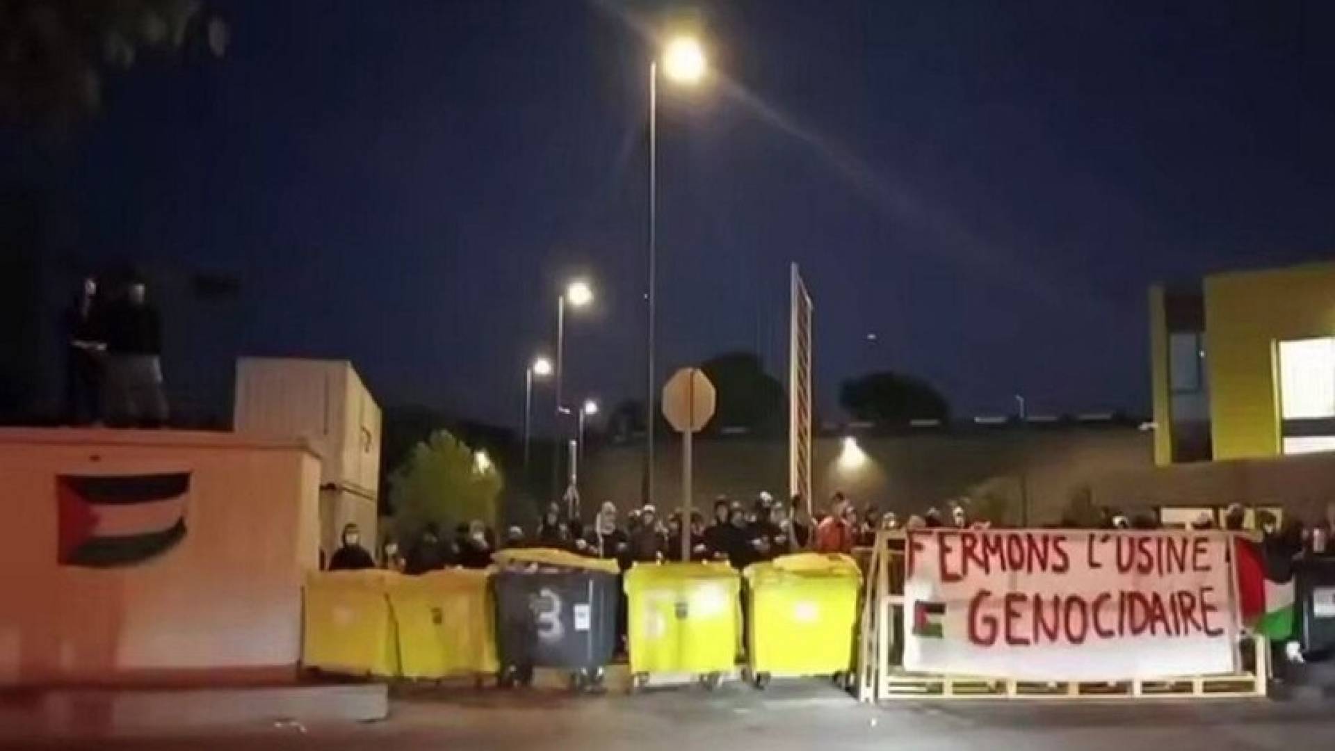 حصار لمصنع "يورولينكس" العسكري في مرسيليا بفرنسا
