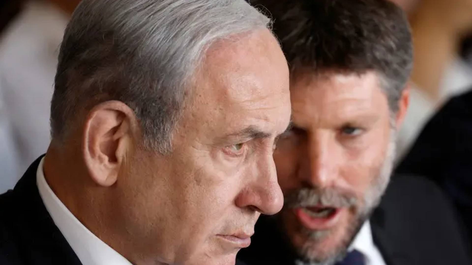 وزير المالية المتطرف بتسلئيل سموتريتش ونتنياهو