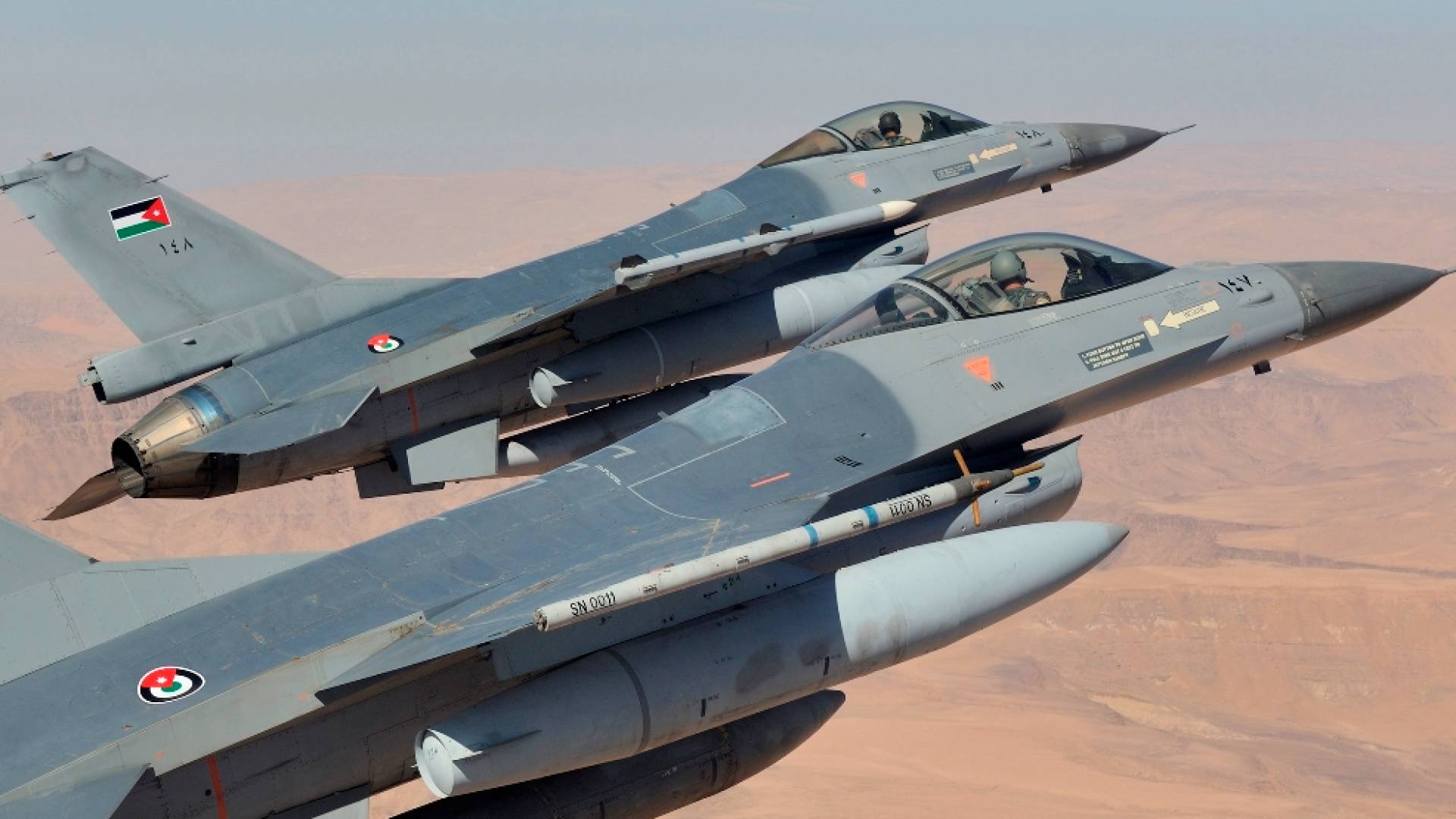 طائرات حربية تابعة لسلاح الجو الملكي الأردني.. أرشيفية