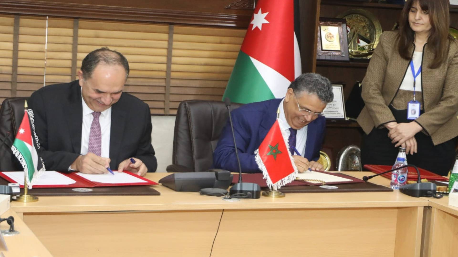 الأردن والمغرب يوقعان اتفاقيتين لتعزيز التعاون القضائي