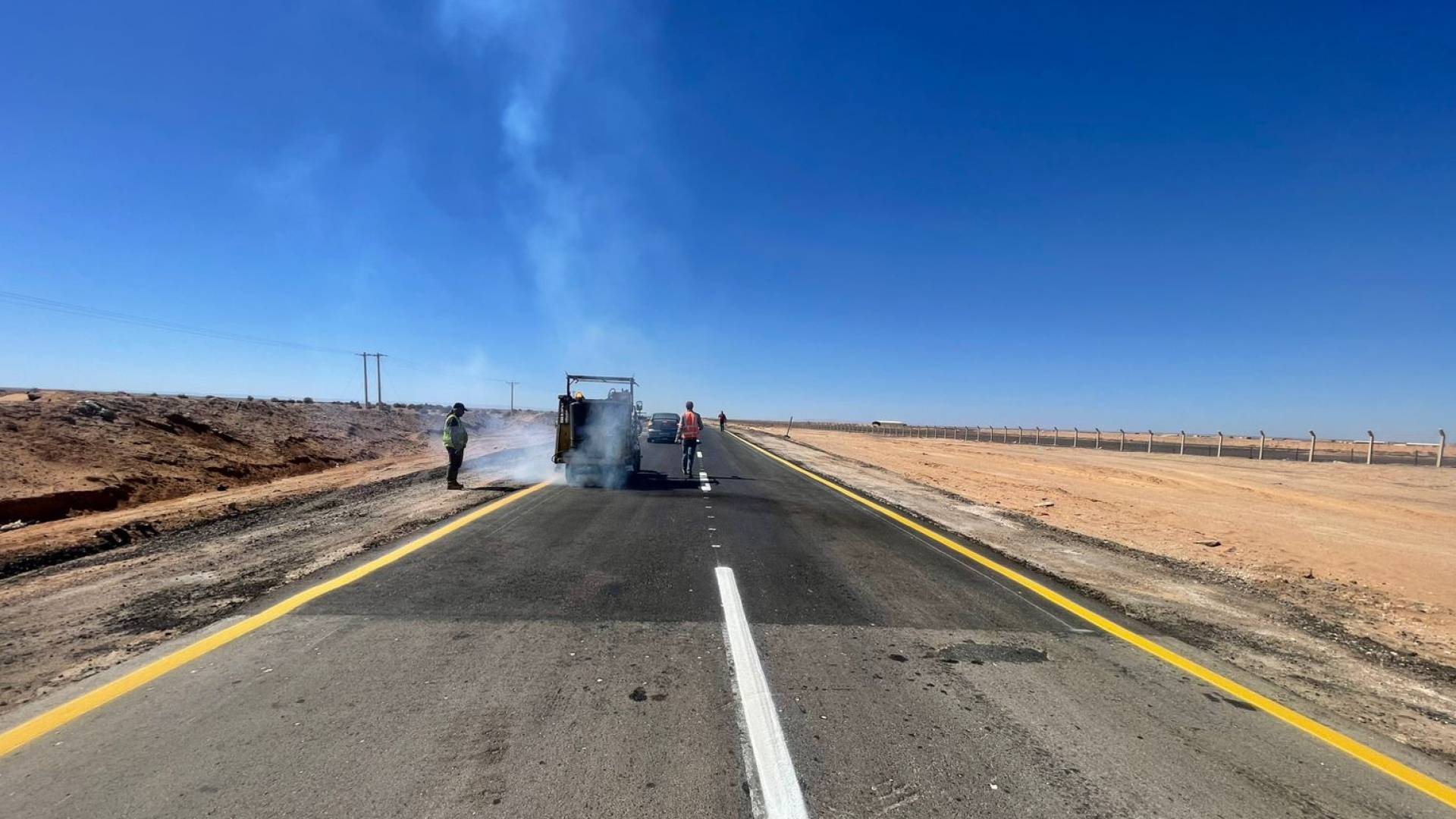 طريق الجفر – الحسينية في معان