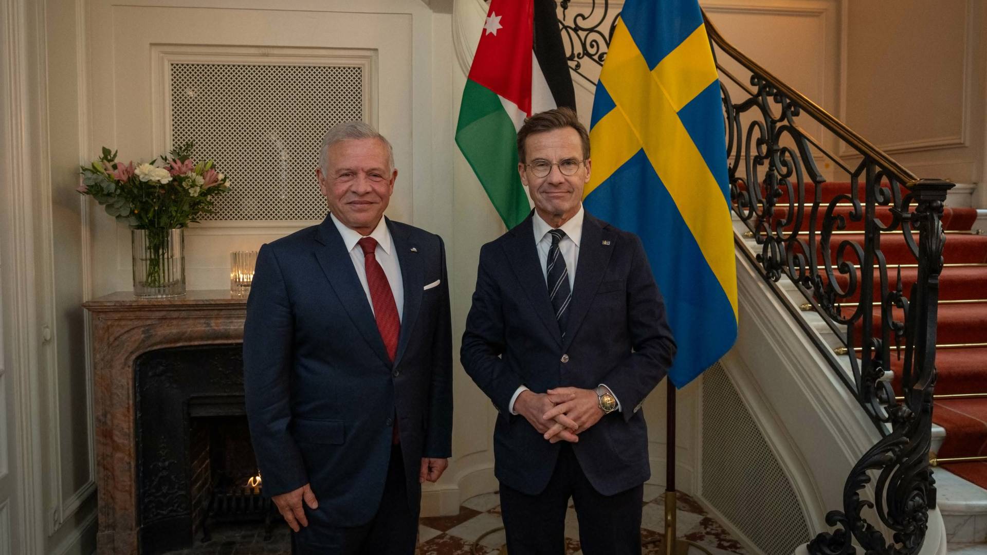 الملك يبحث مع رئيس وزراء السويد سبل توسيع التعاون وأبرز مستجدات الإقليم