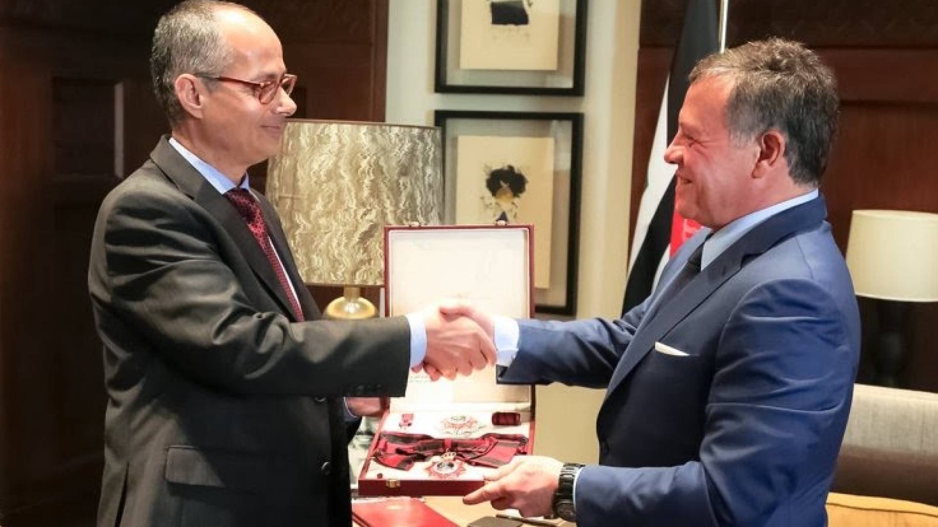 جلالة الملك عبد الله الثاني والعالم عمر ياغي