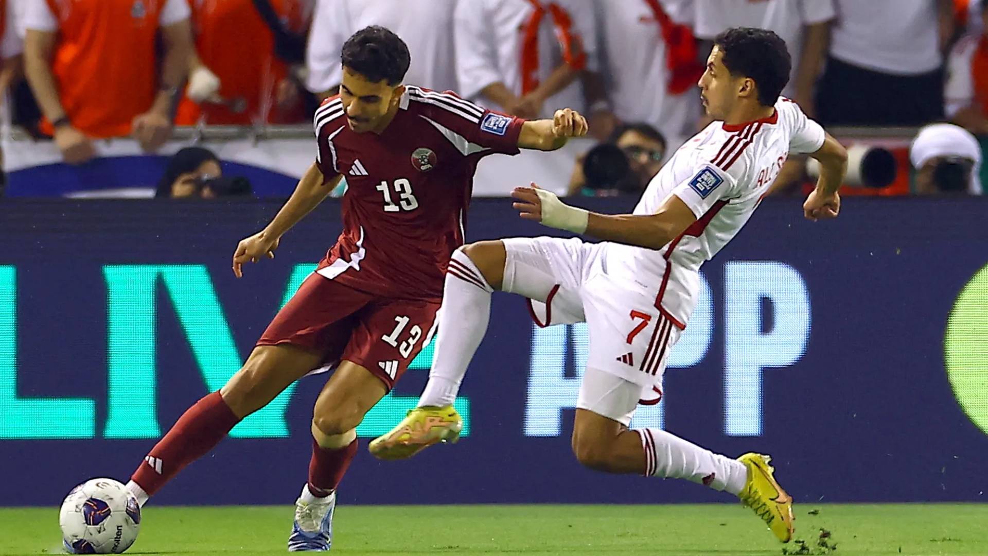 المنتخب القطري والإماراتي