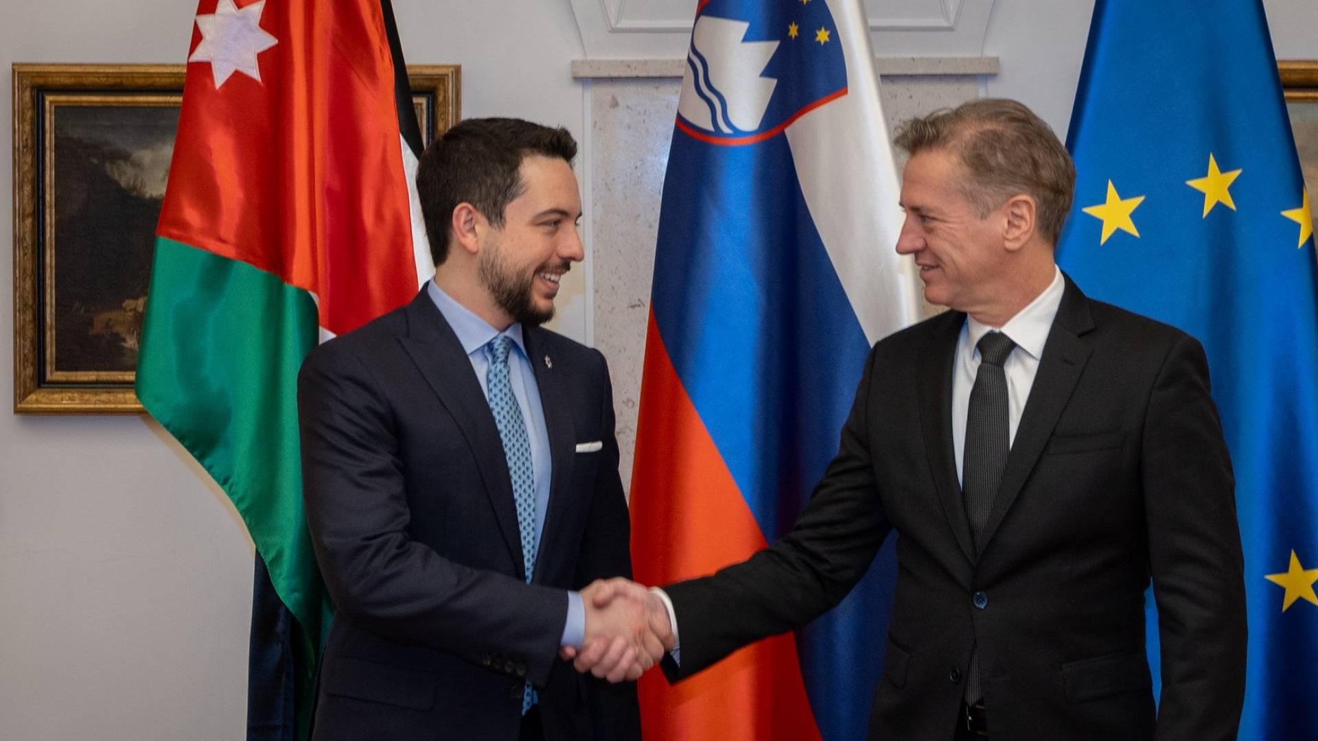 ولي العهد يلتقي رئيس وزراء سلوفينيا