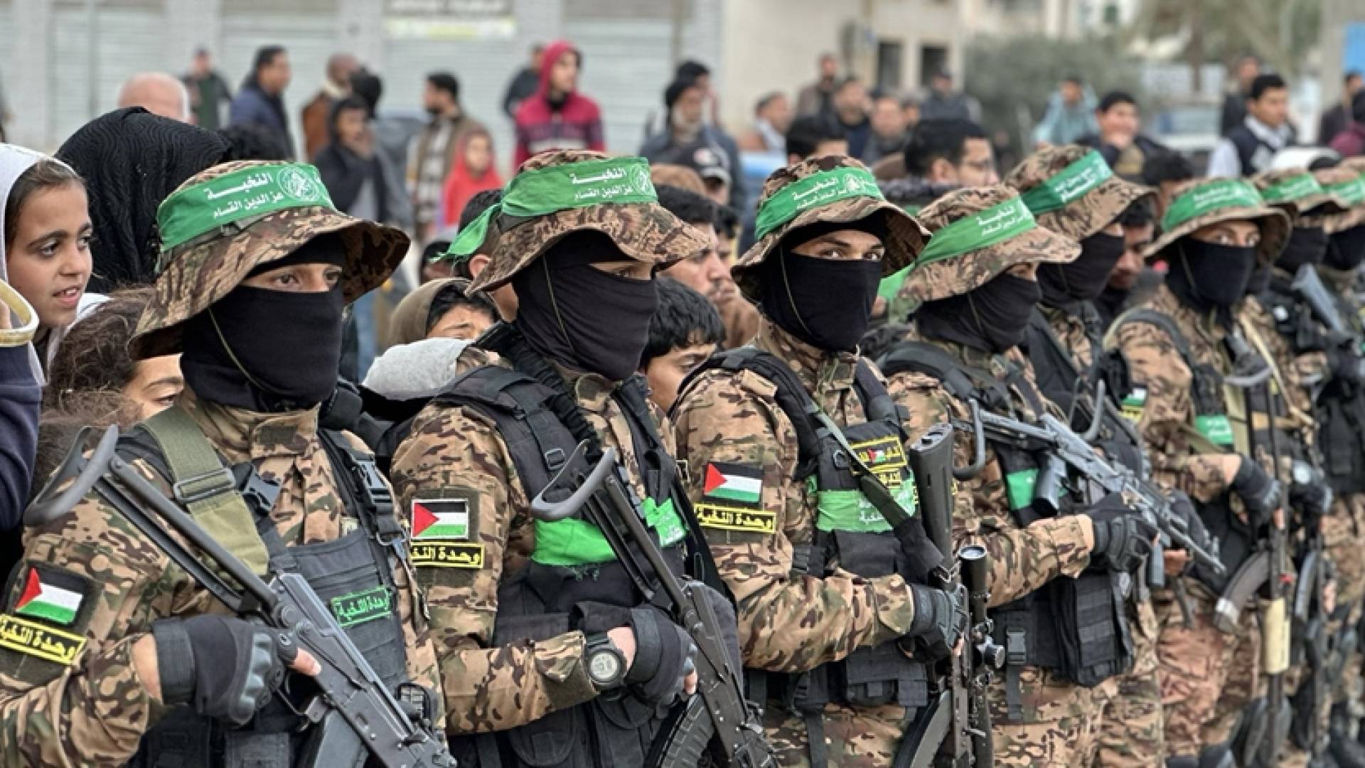 قوات من كتائب القسام الجناح العسكري لحركة حماس