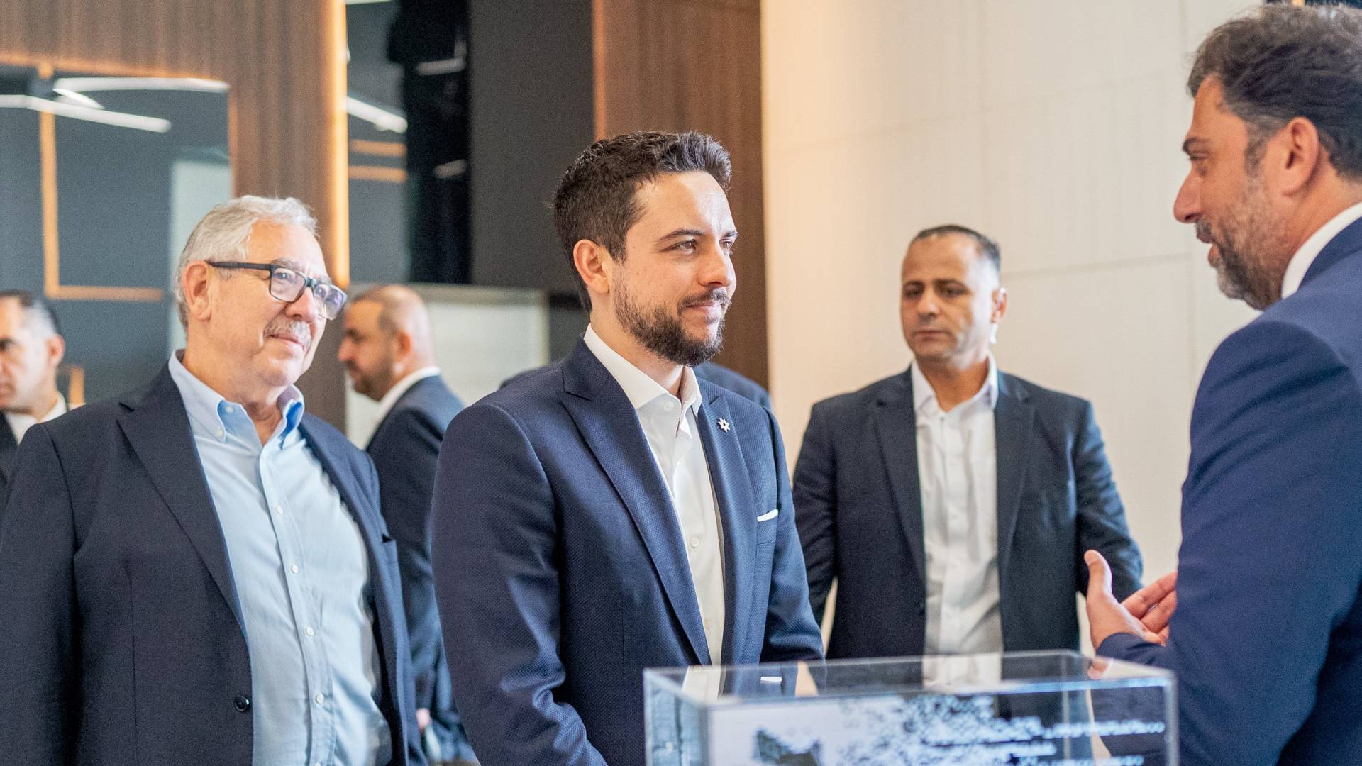 سمو ولي العهد خلال افتتاح المدينة الرقمية