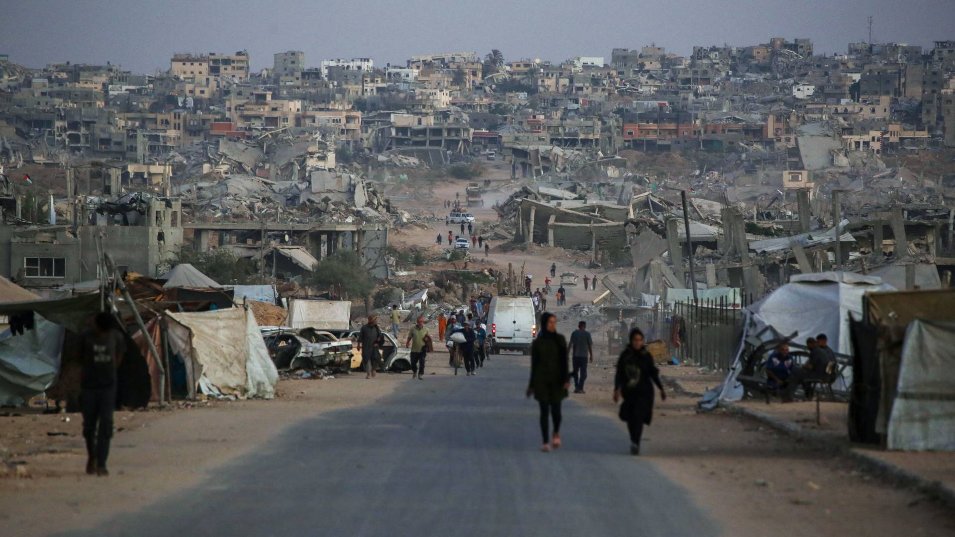 قطاع غزة المدمر