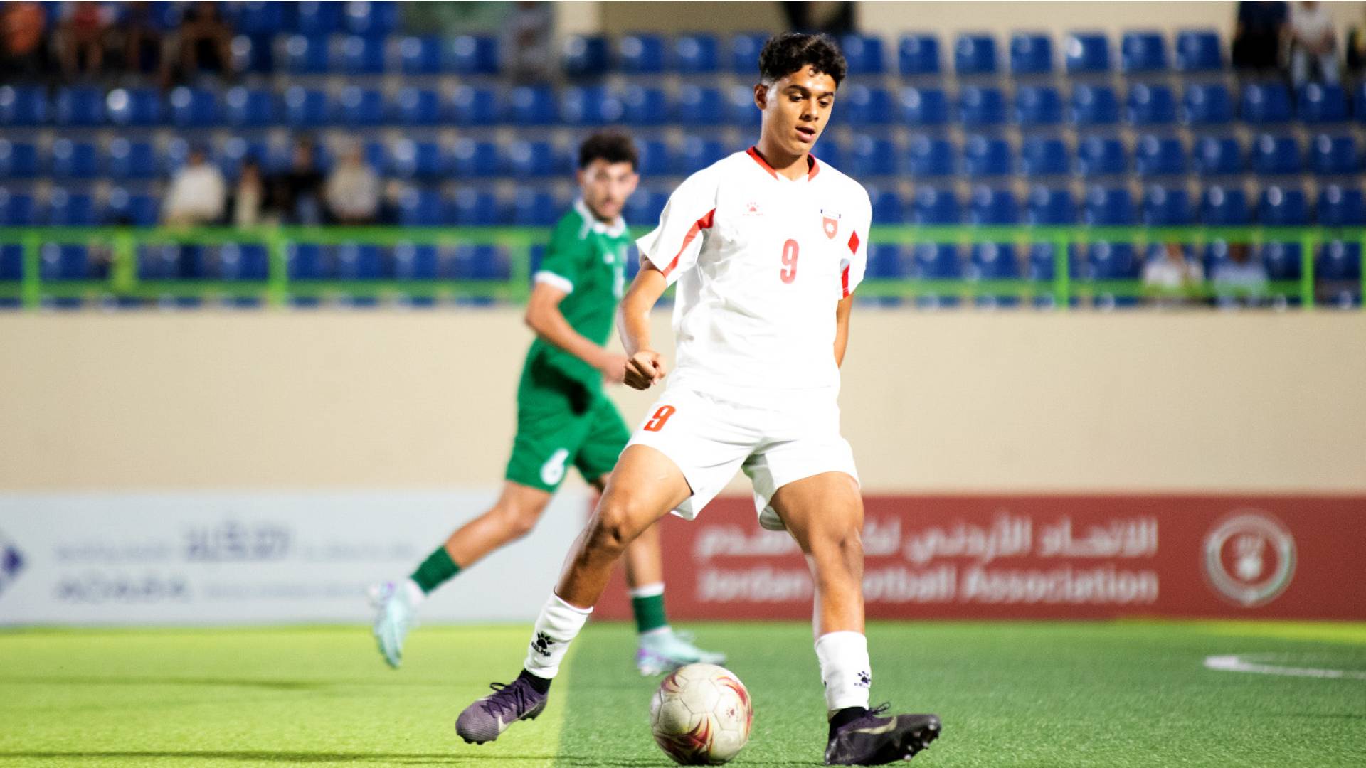 من مباراة الأردن وسوريا