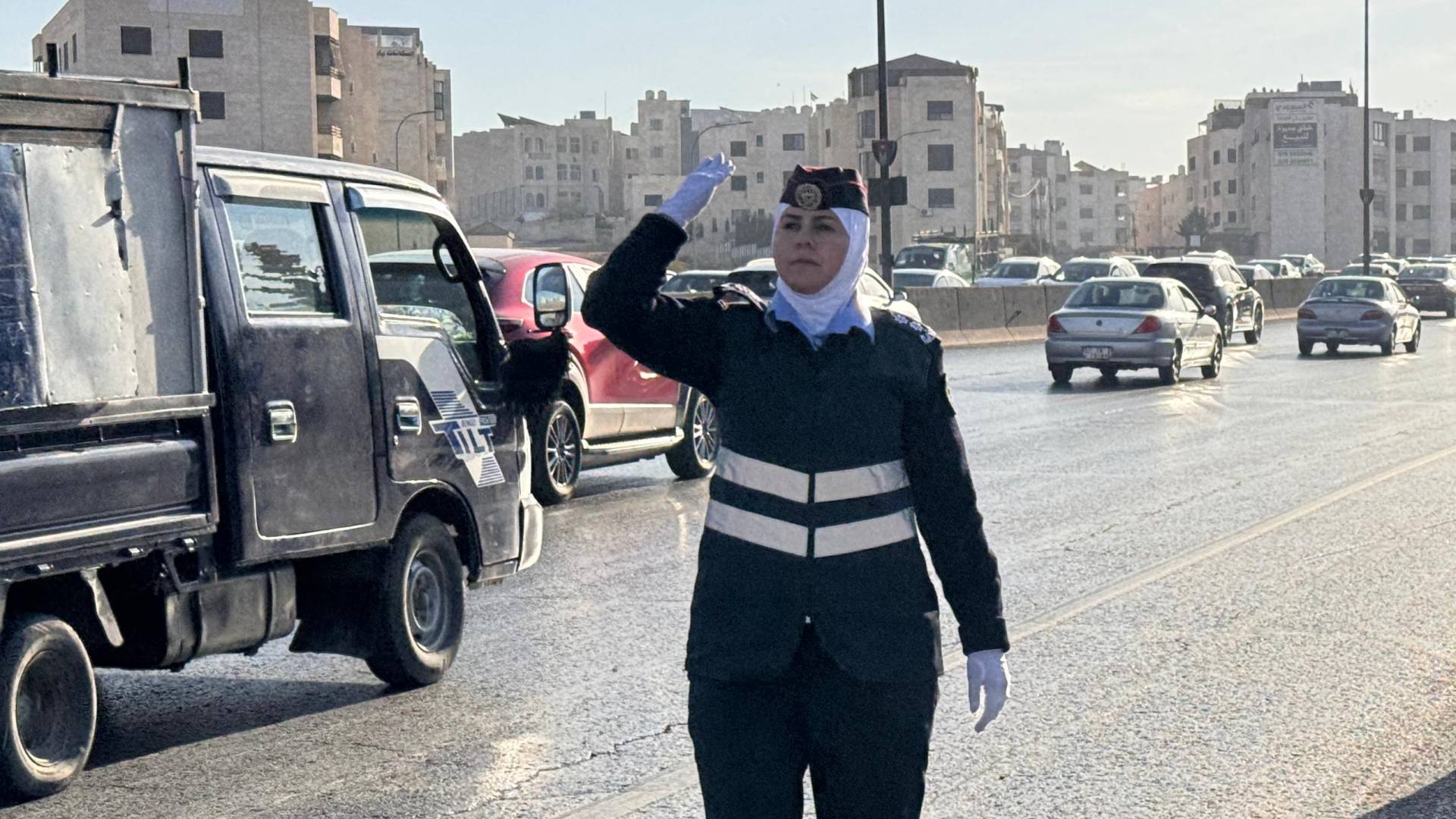 شرطية في العاصمة عمان