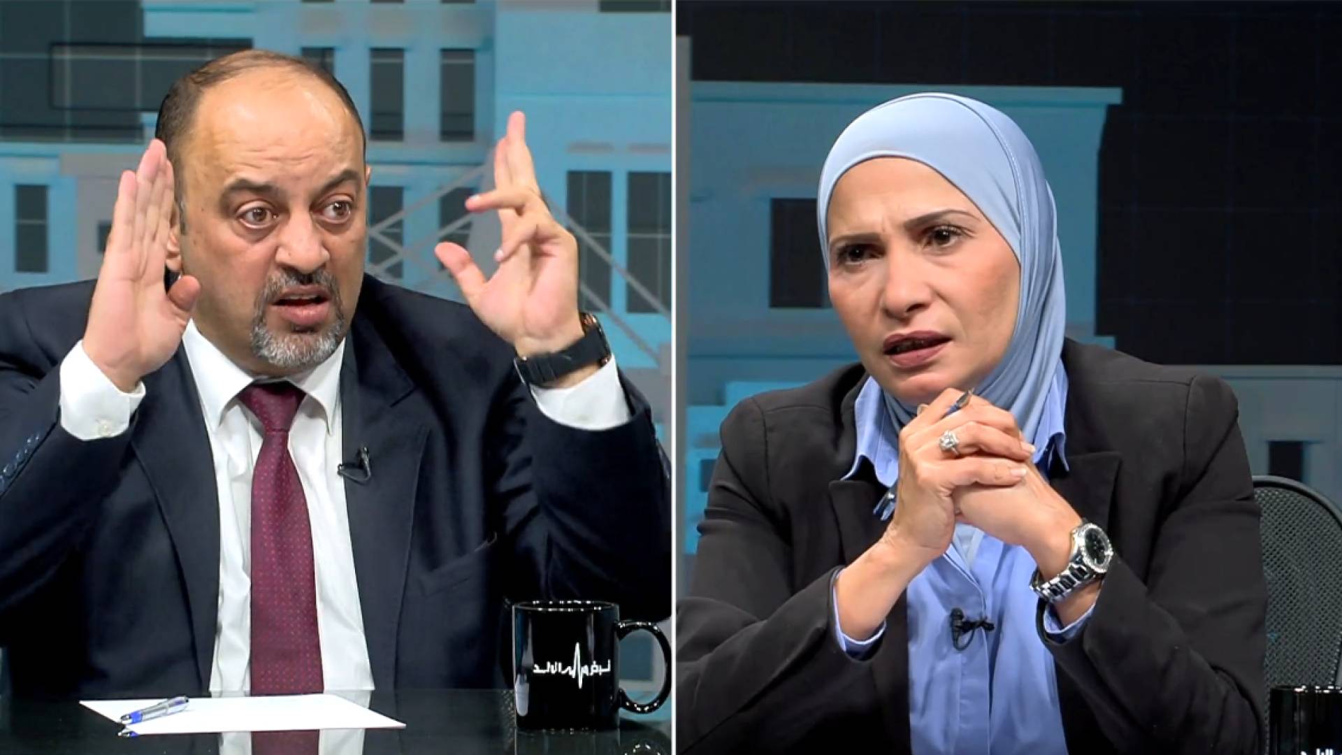 المحامي طارق أبو الراغب و المحامية أريج الرمحي