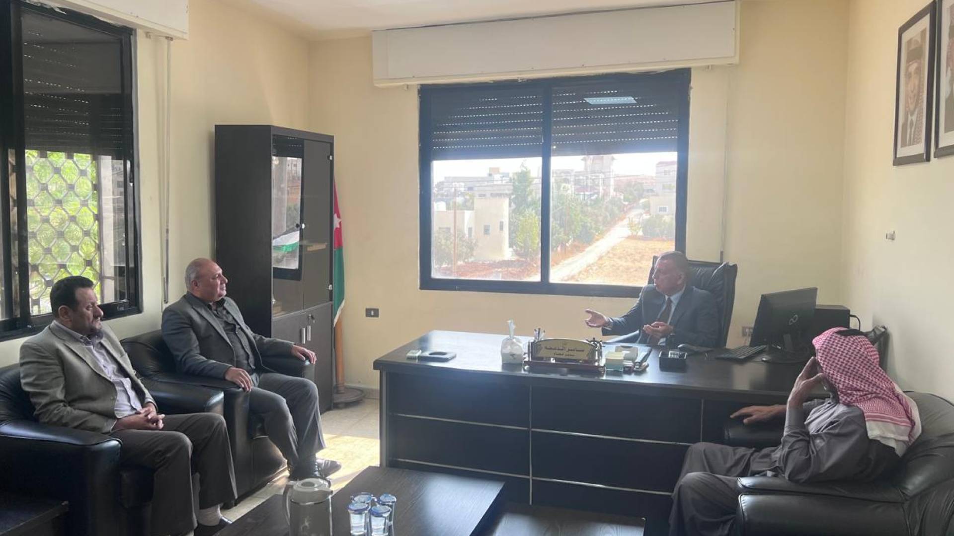 زيارة وزير الداخلية مازن الفراية إلى مديرية قضاء حسبان،