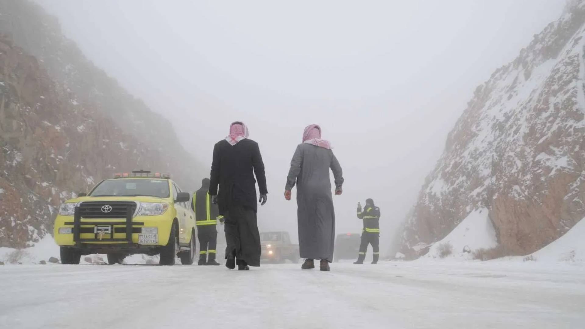 الطقس البارد في السعودية