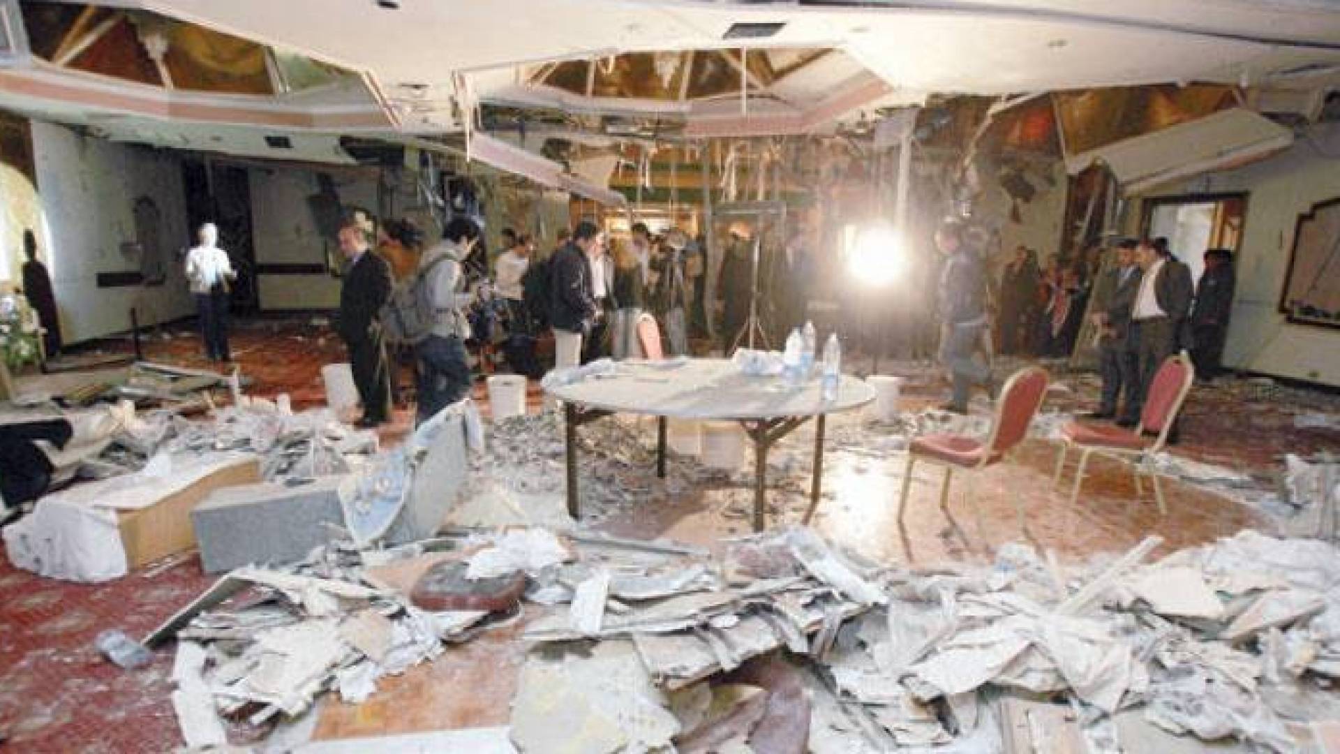 احدى مواقع تفجيرات فنادق عمان