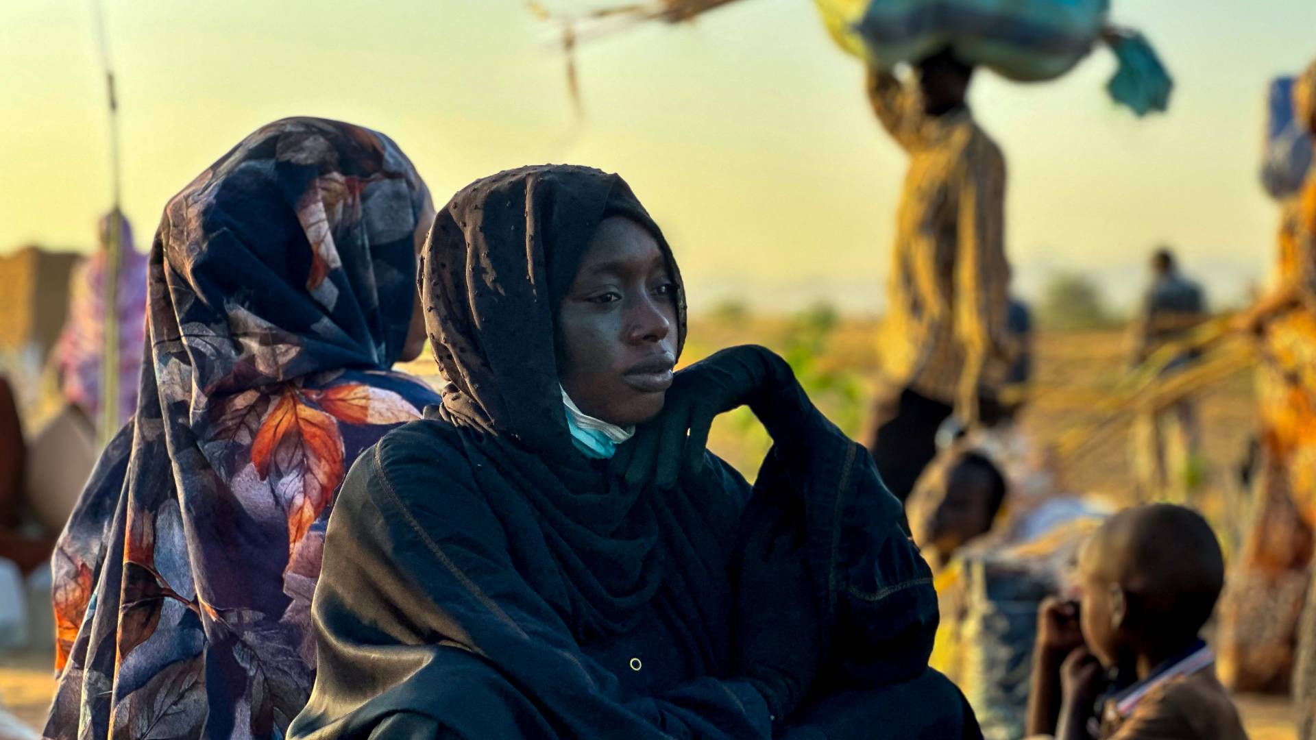 نازحة من الفاشر