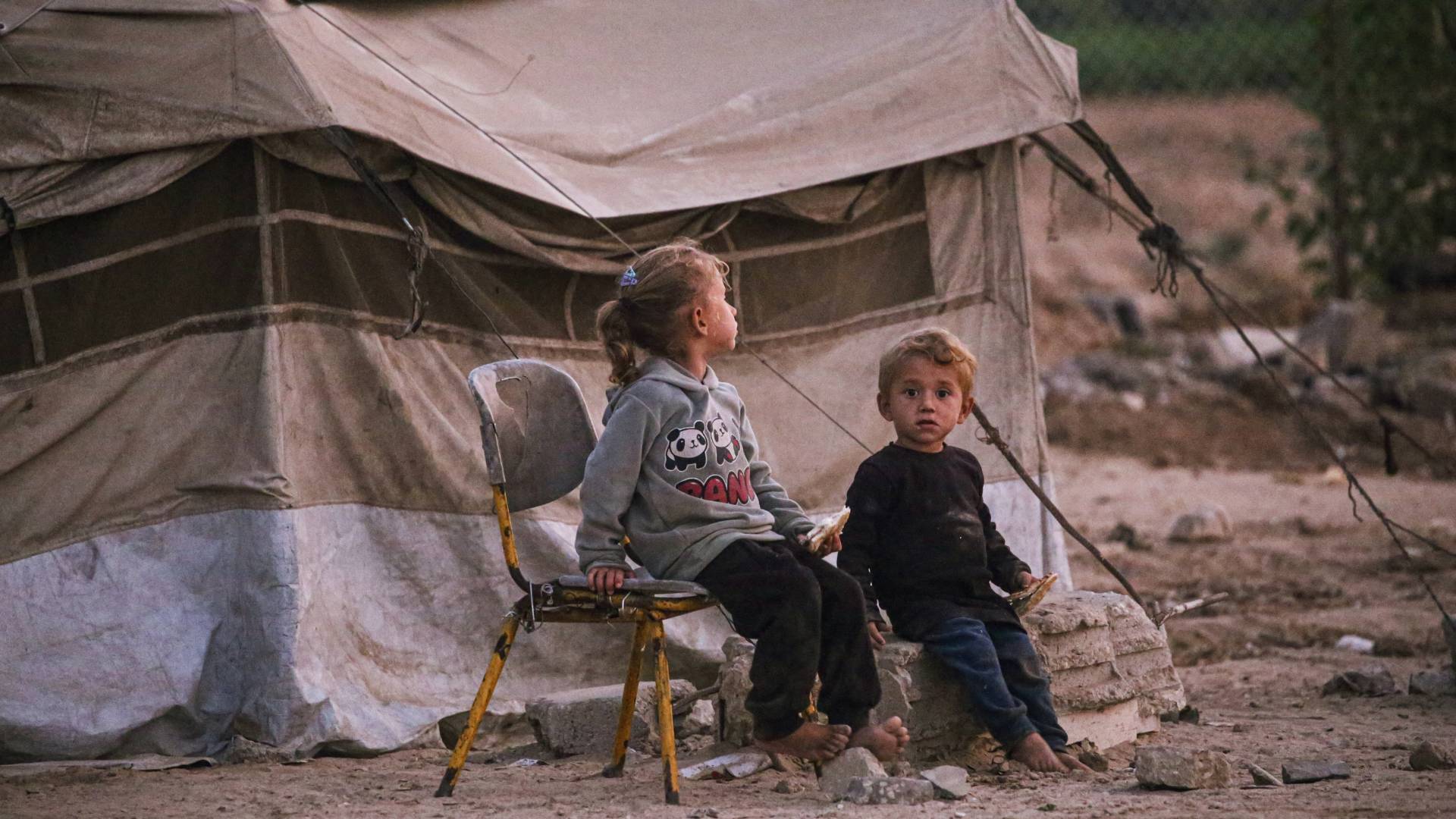 أطفال فلسطينيين في قطاع غزة