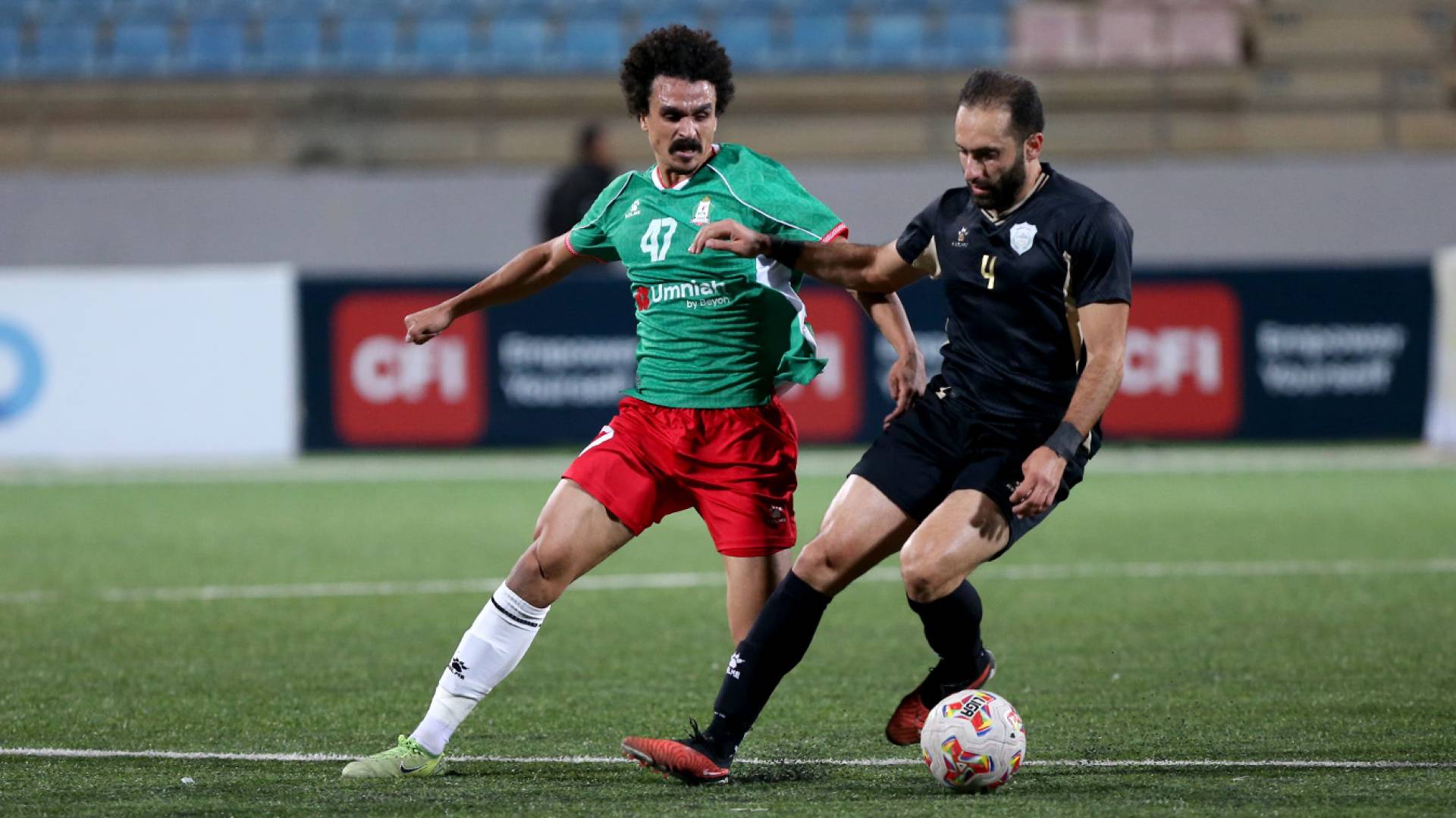 من مباراة الوحدات والبقعة الجولة الماضية