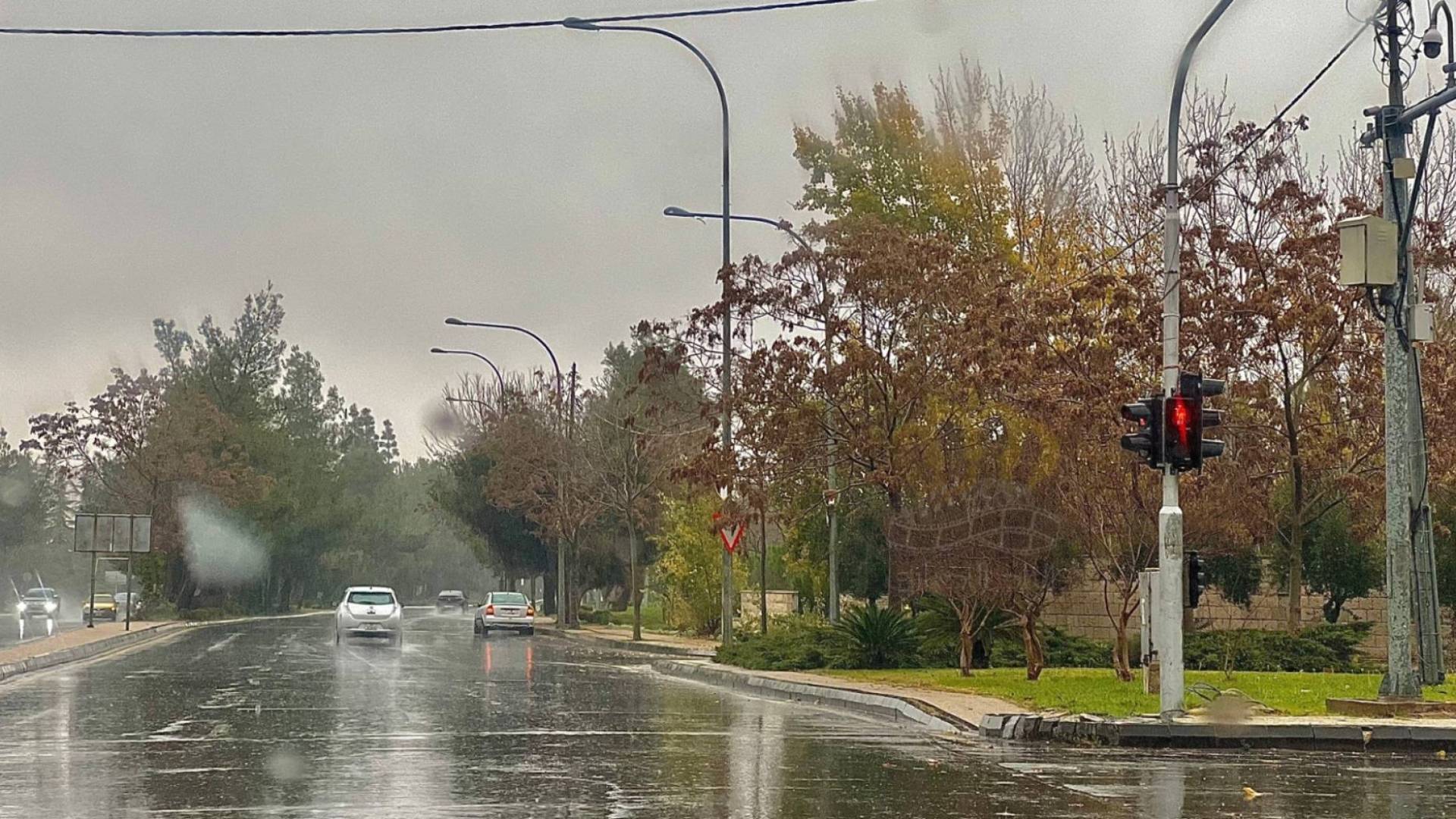 احدى شوارع العاصمة عمان في الشتاء