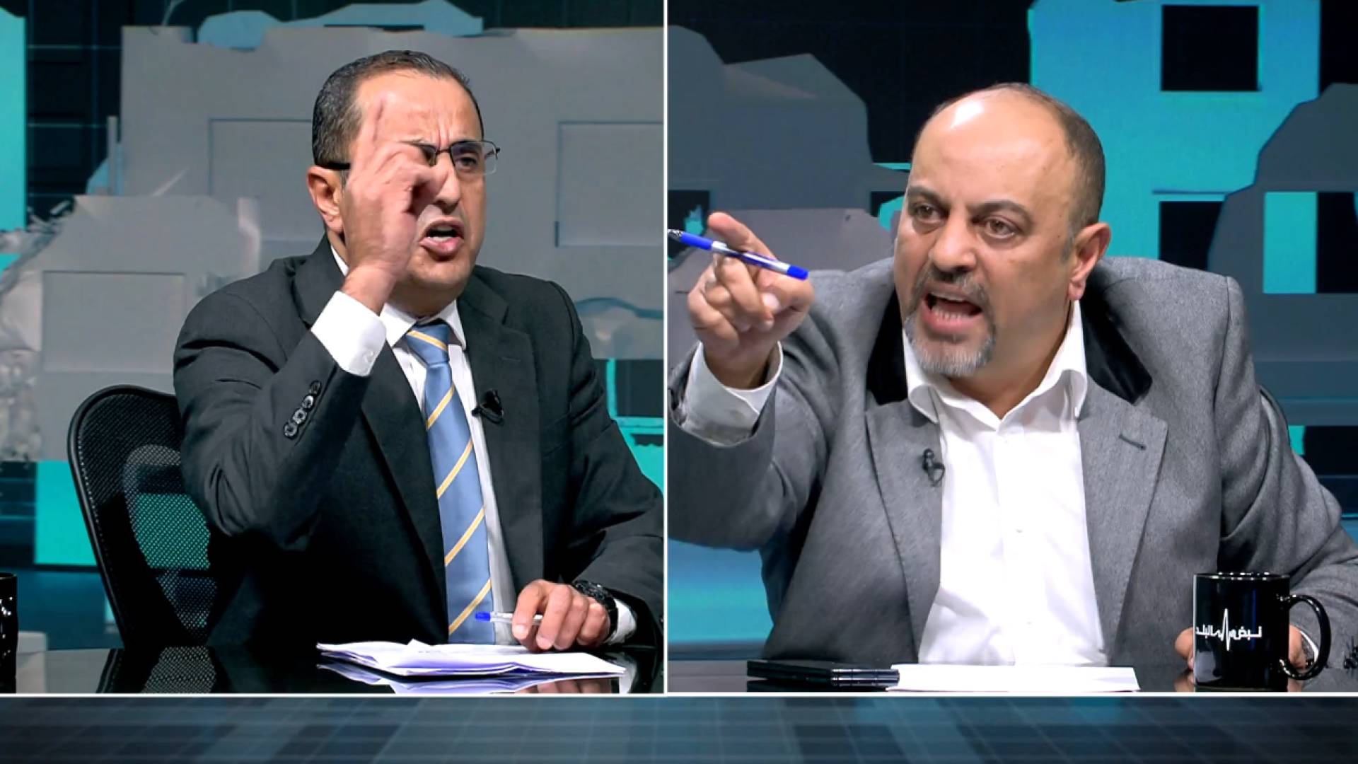 الخبير العسكري نضال أبو زيد والمحامي طارق أبو الراغب