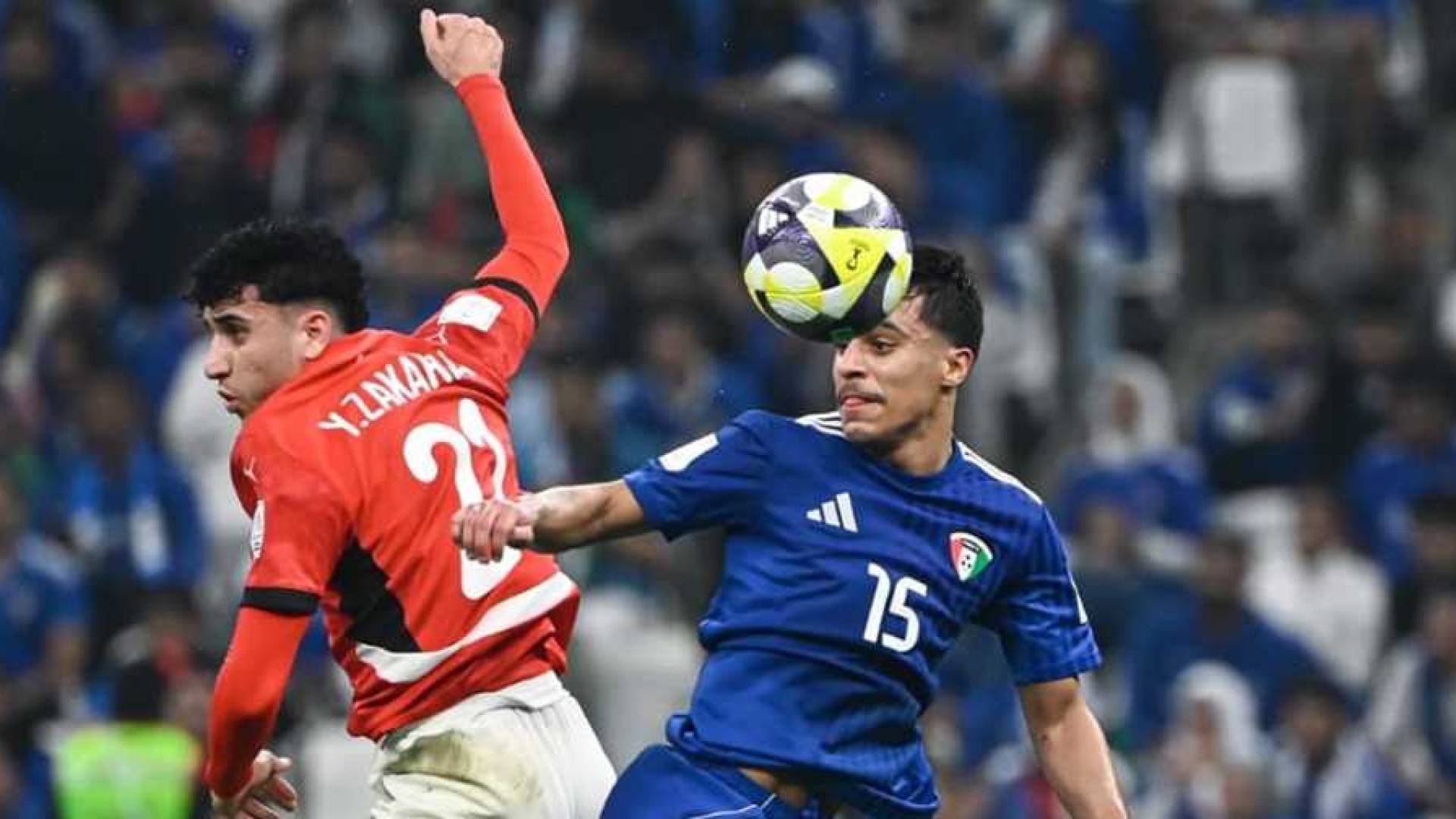 لاعبي منتخب مصر والكويت