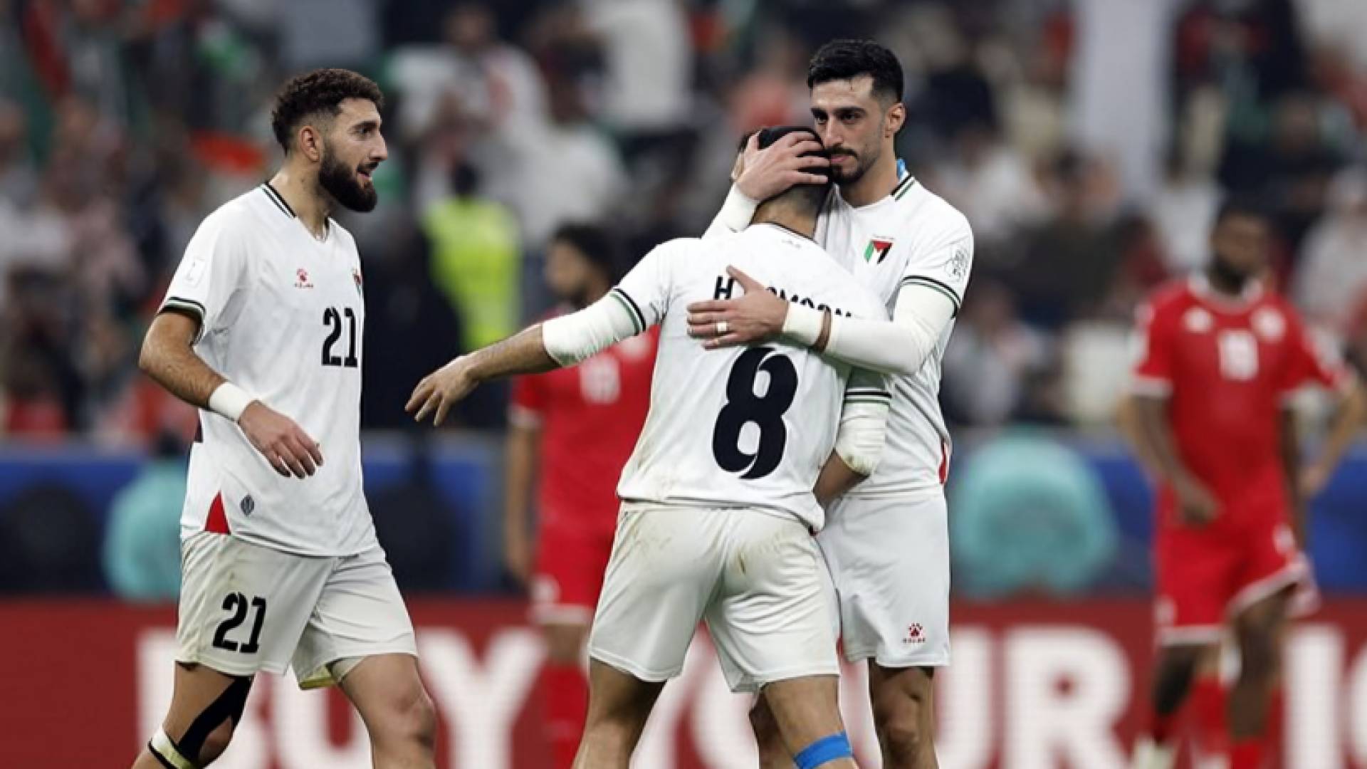 لاعبو المنتخب الفلسطيني