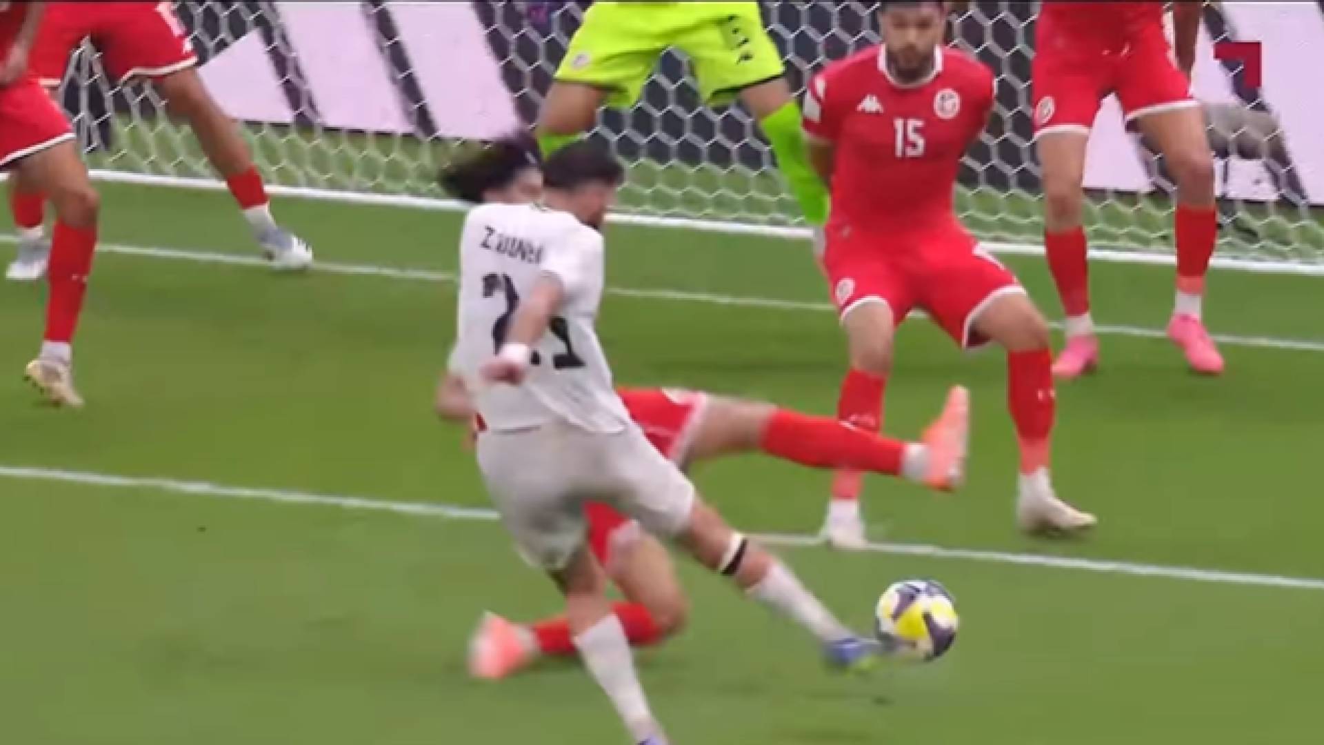 "هاتريك كوبري" في الهدف الثاني لفلسطين في مرمى تونس