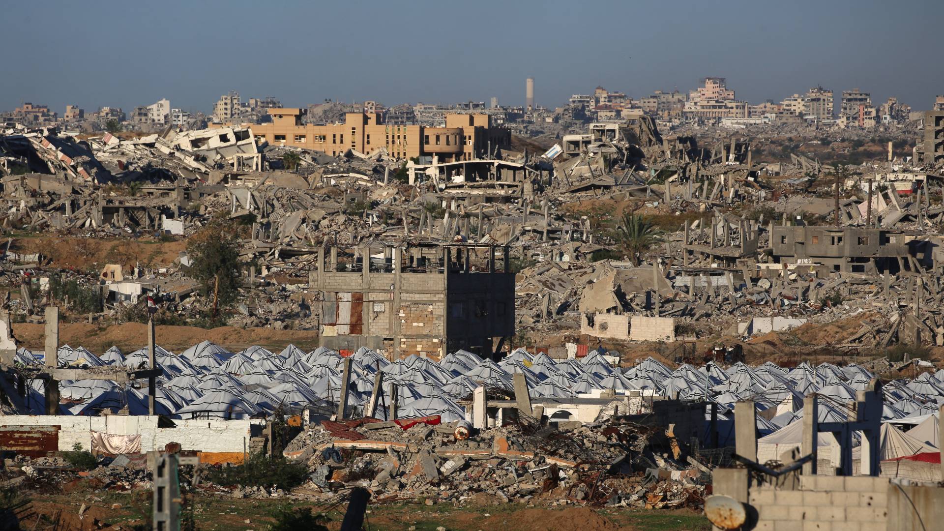 قطاع غزة المدمر