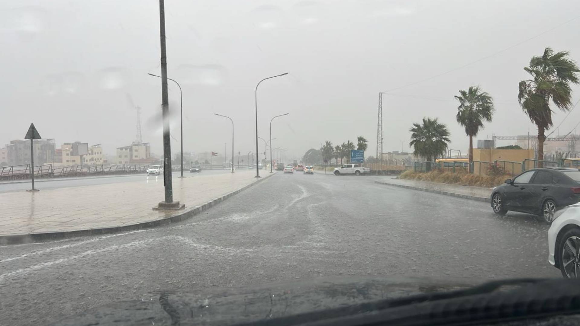 امطار غزيرة في العقبة