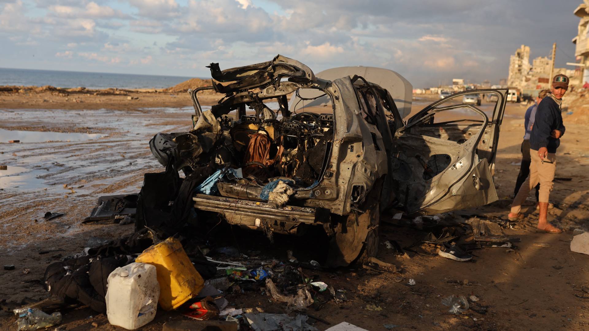 قصف الاحتلال لمركبة في غزة