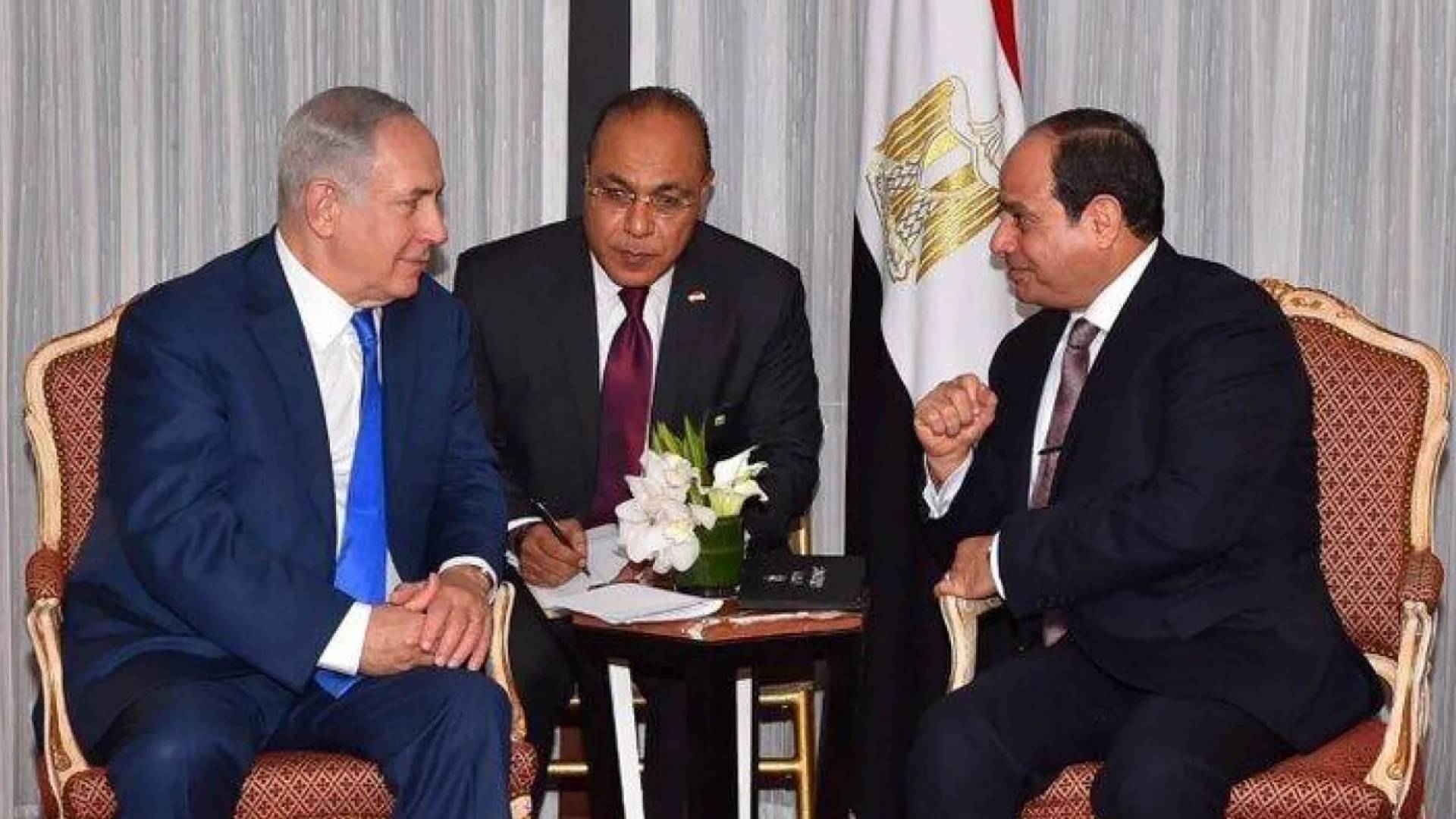 رئيس وزراء الاحتلال بنيامين نتنياهو والرئيس المصري عبد الفتاح السيسي