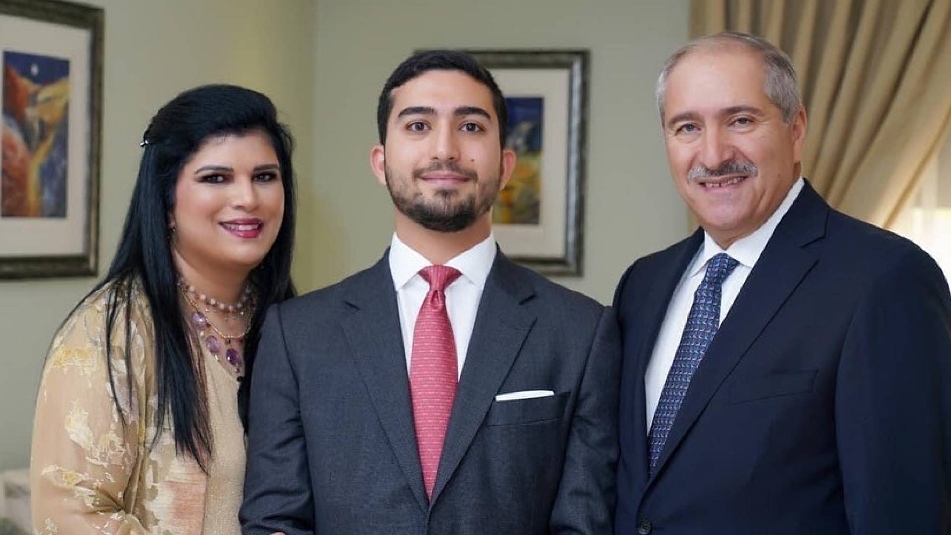 الاميرة سمية و ناصر جودة و ابنهما